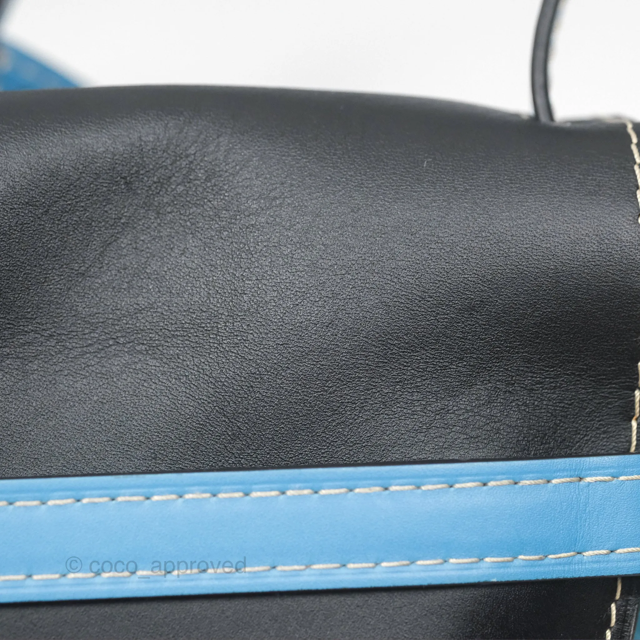 Loewe Small Gate Bag Smooth Calfskin in Black and Blue