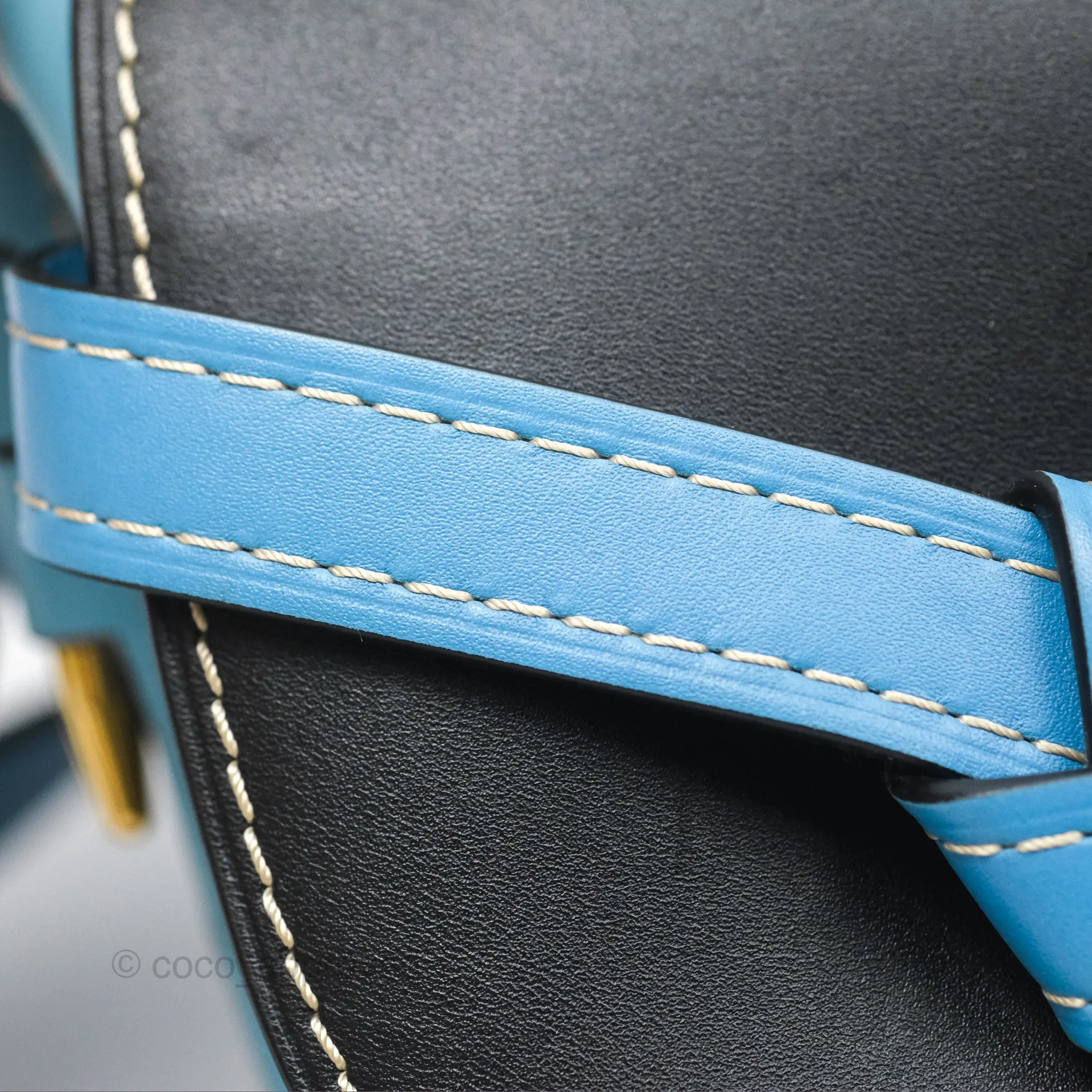 Loewe Small Gate Bag Smooth Calfskin in Black and Blue