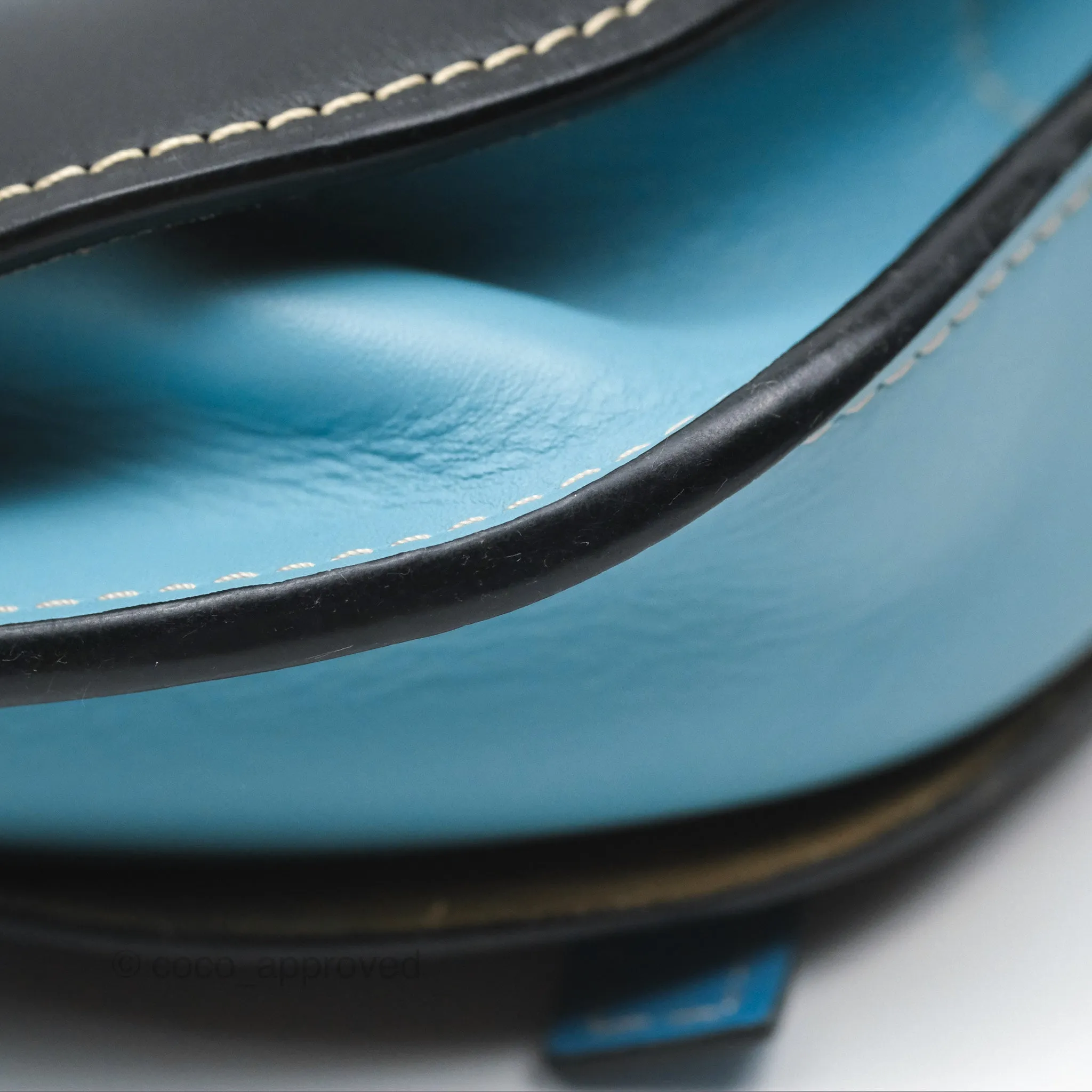 Loewe Small Gate Bag Smooth Calfskin in Black and Blue