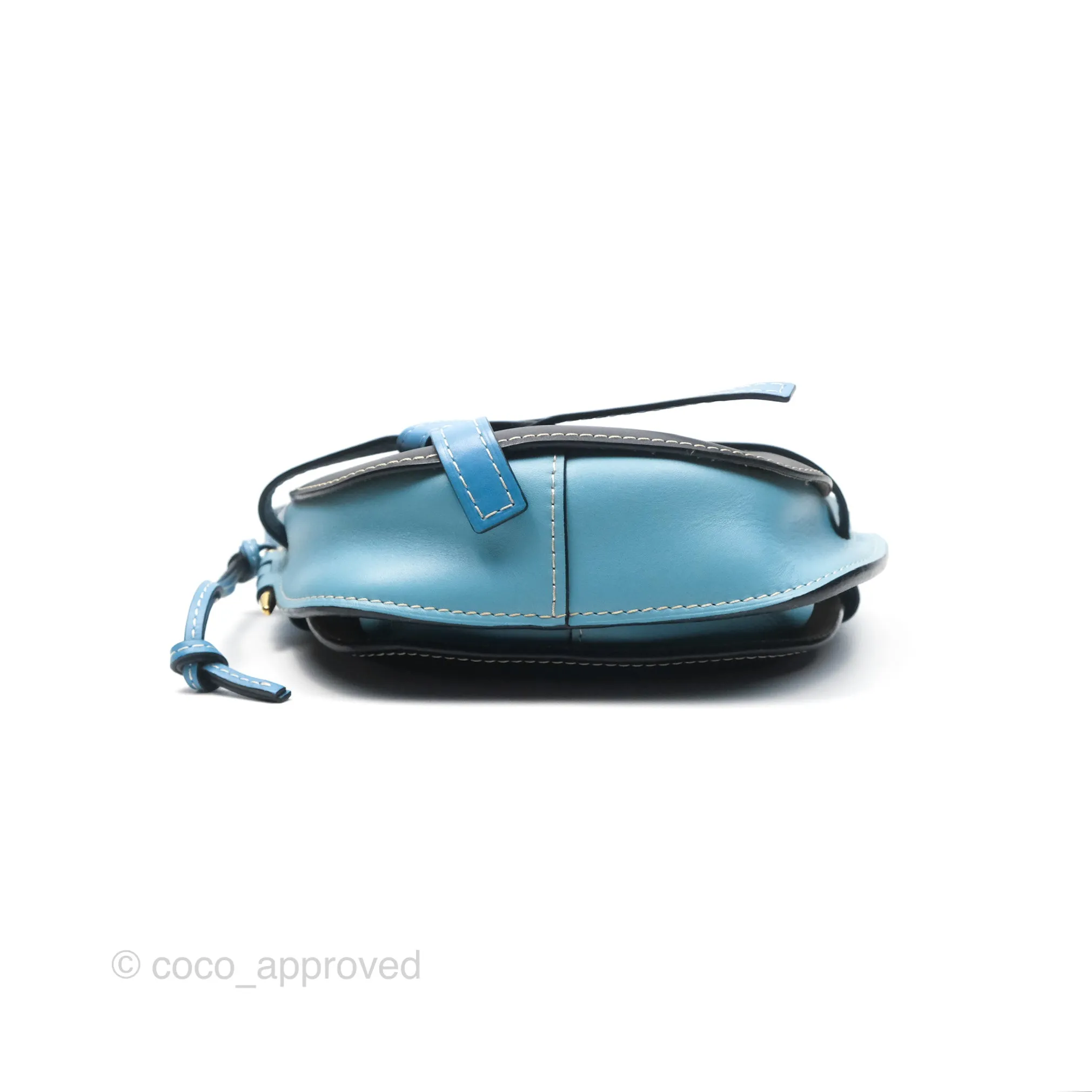 Loewe Small Gate Bag Smooth Calfskin in Black and Blue