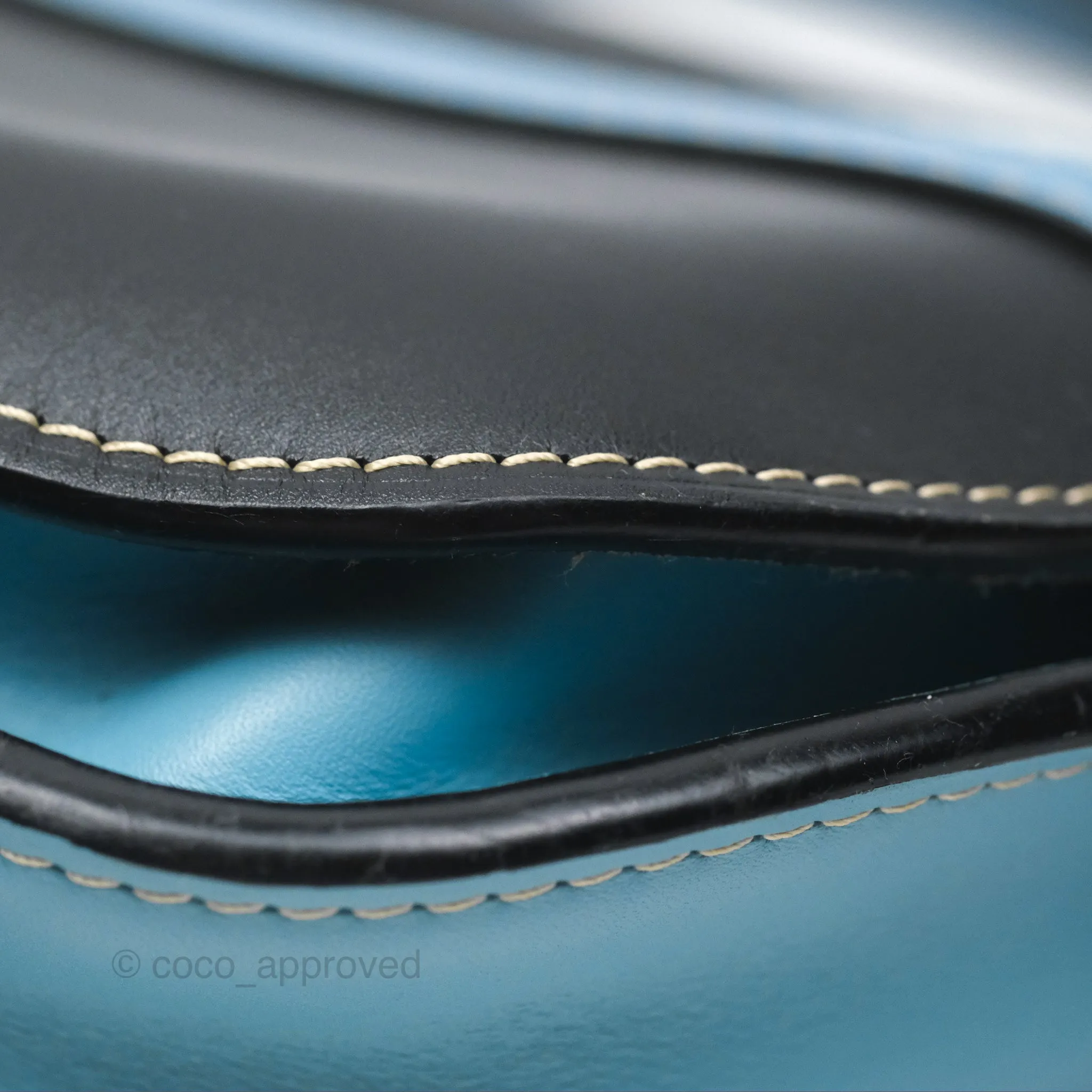 Loewe Small Gate Bag Smooth Calfskin in Black and Blue