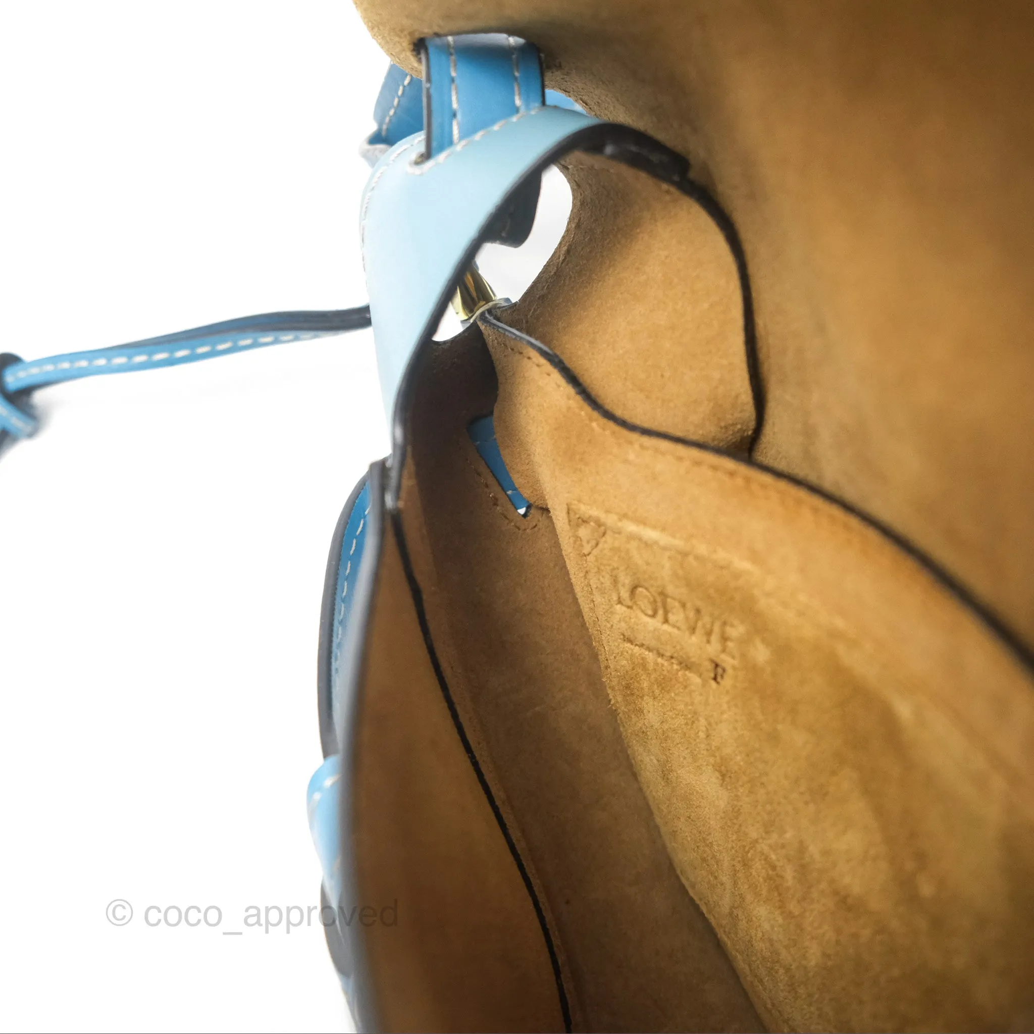 Loewe Small Gate Bag Smooth Calfskin in Black and Blue