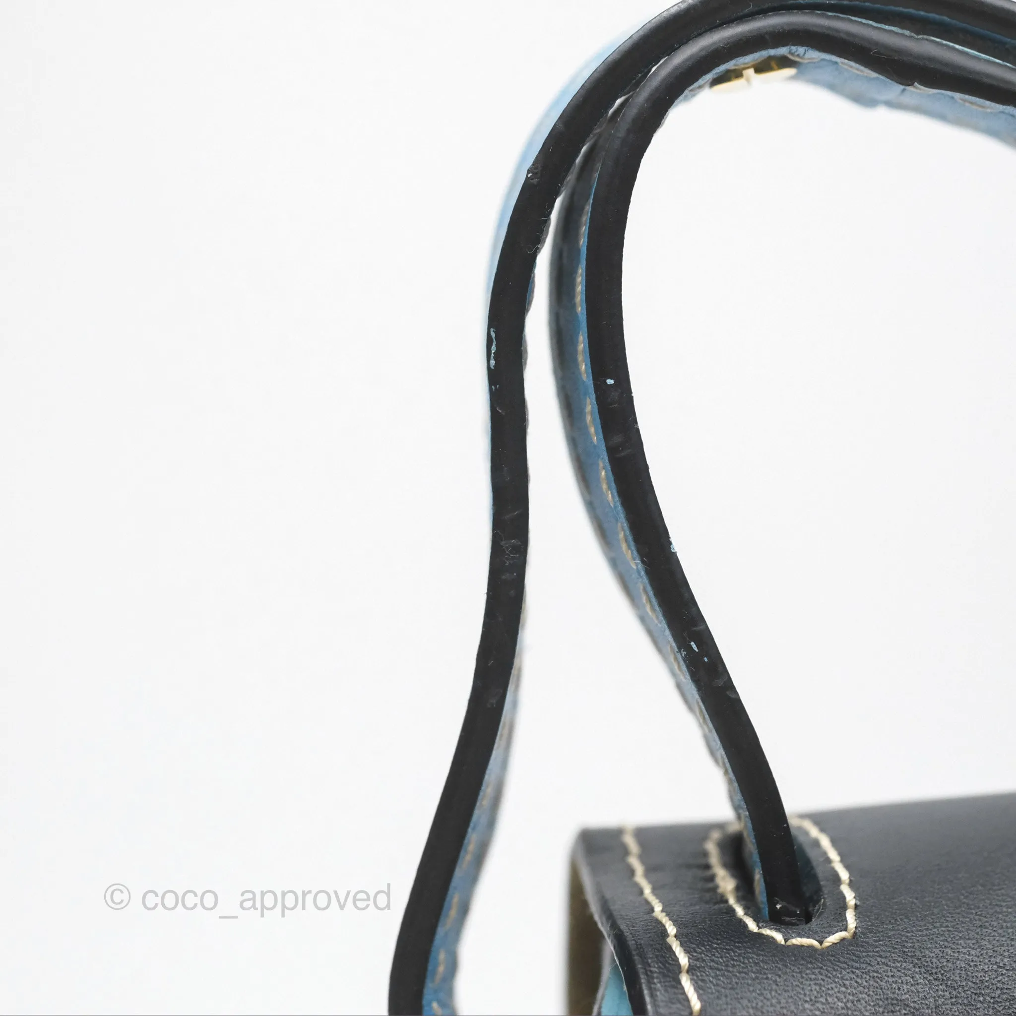 Loewe Small Gate Bag Smooth Calfskin in Black and Blue