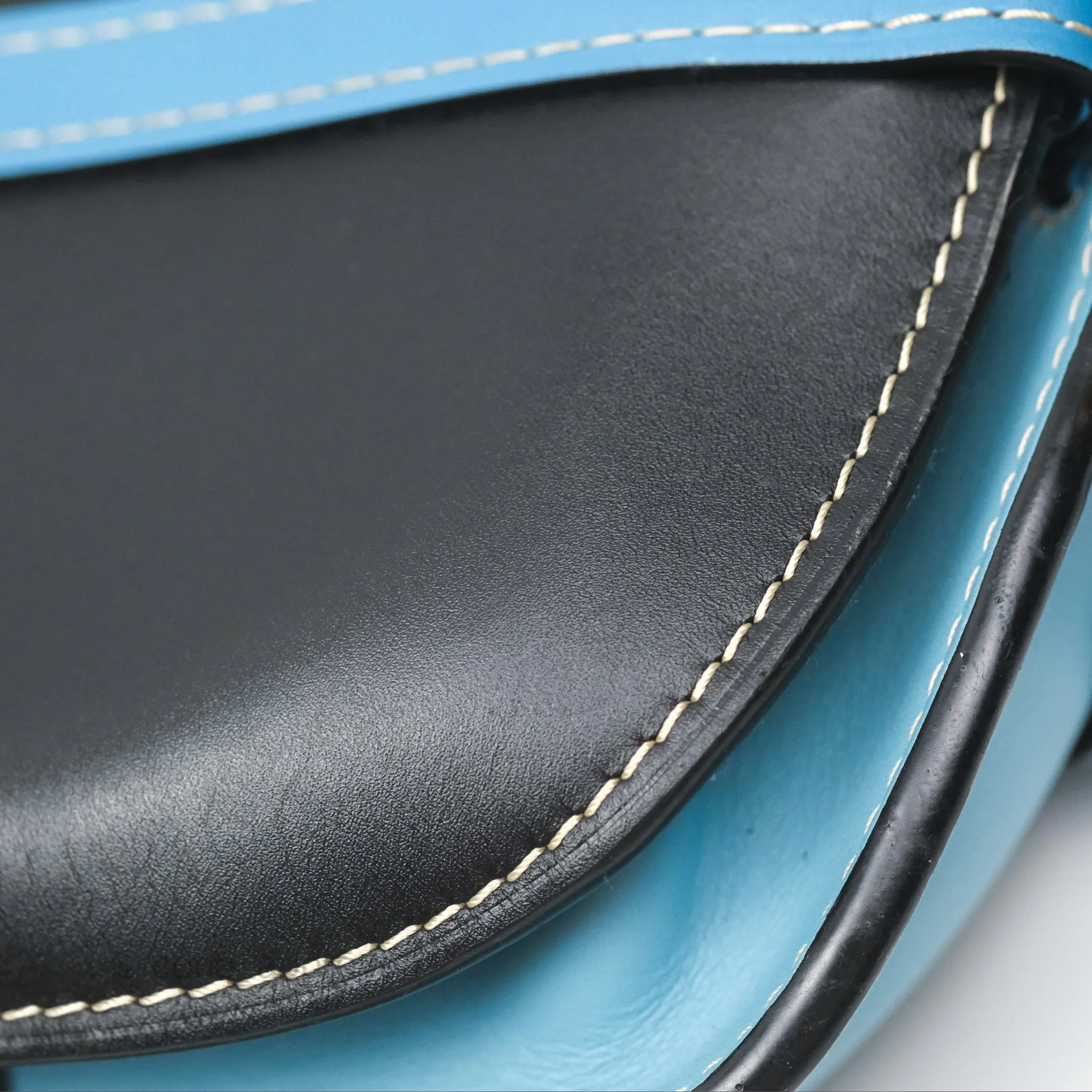 Loewe Small Gate Bag Smooth Calfskin in Black and Blue