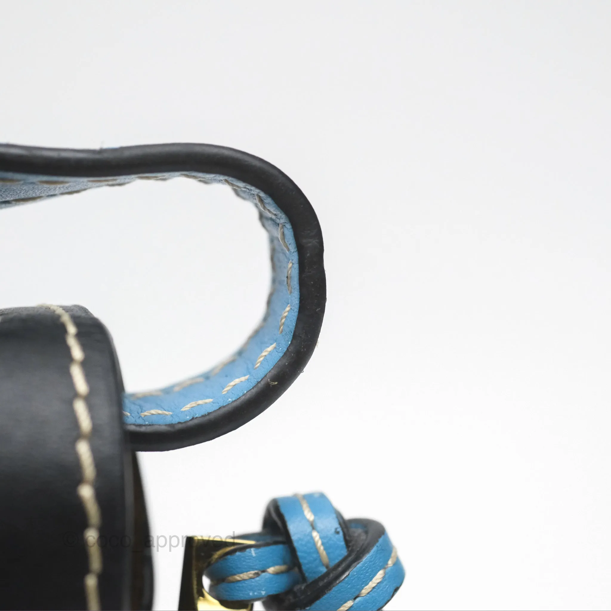 Loewe Small Gate Bag Smooth Calfskin in Black and Blue