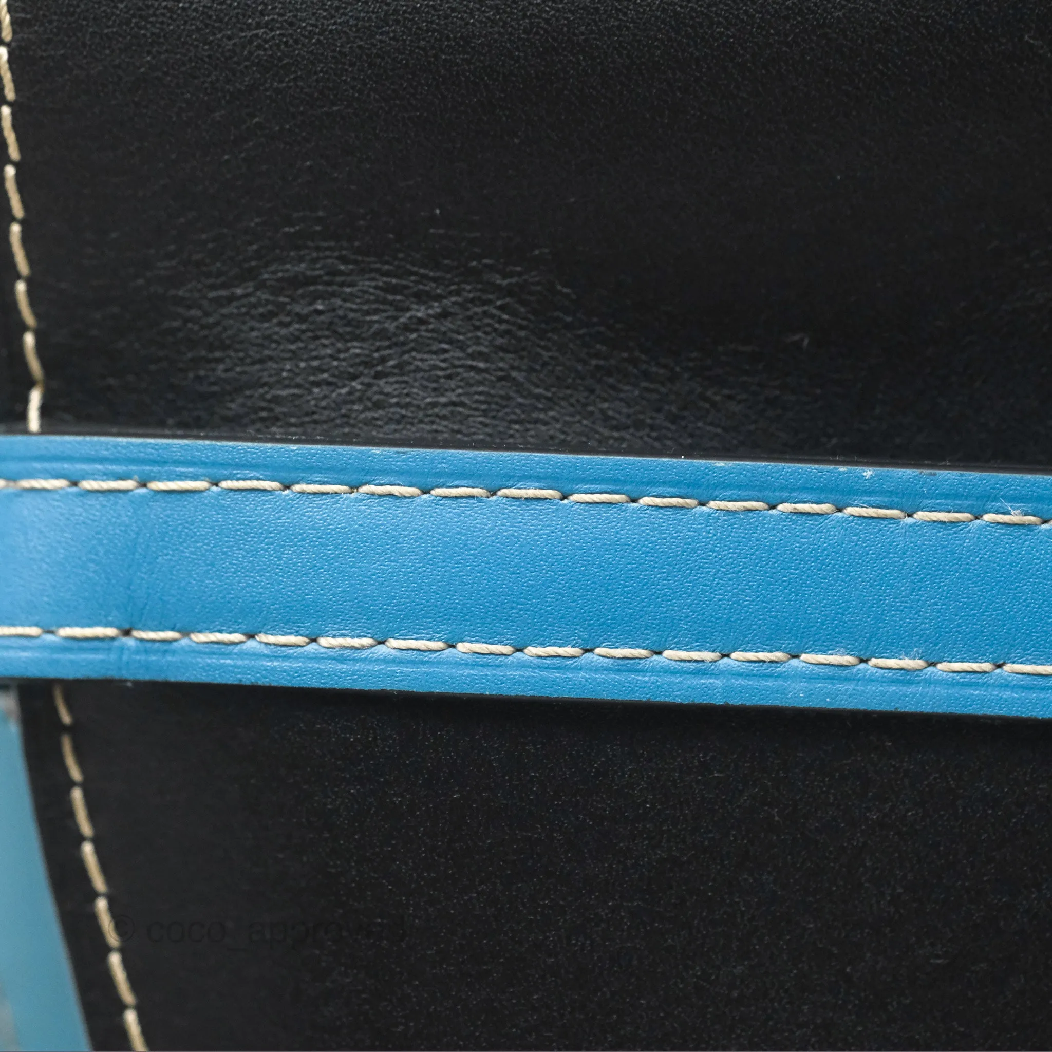 Loewe Small Gate Bag Smooth Calfskin in Black and Blue
