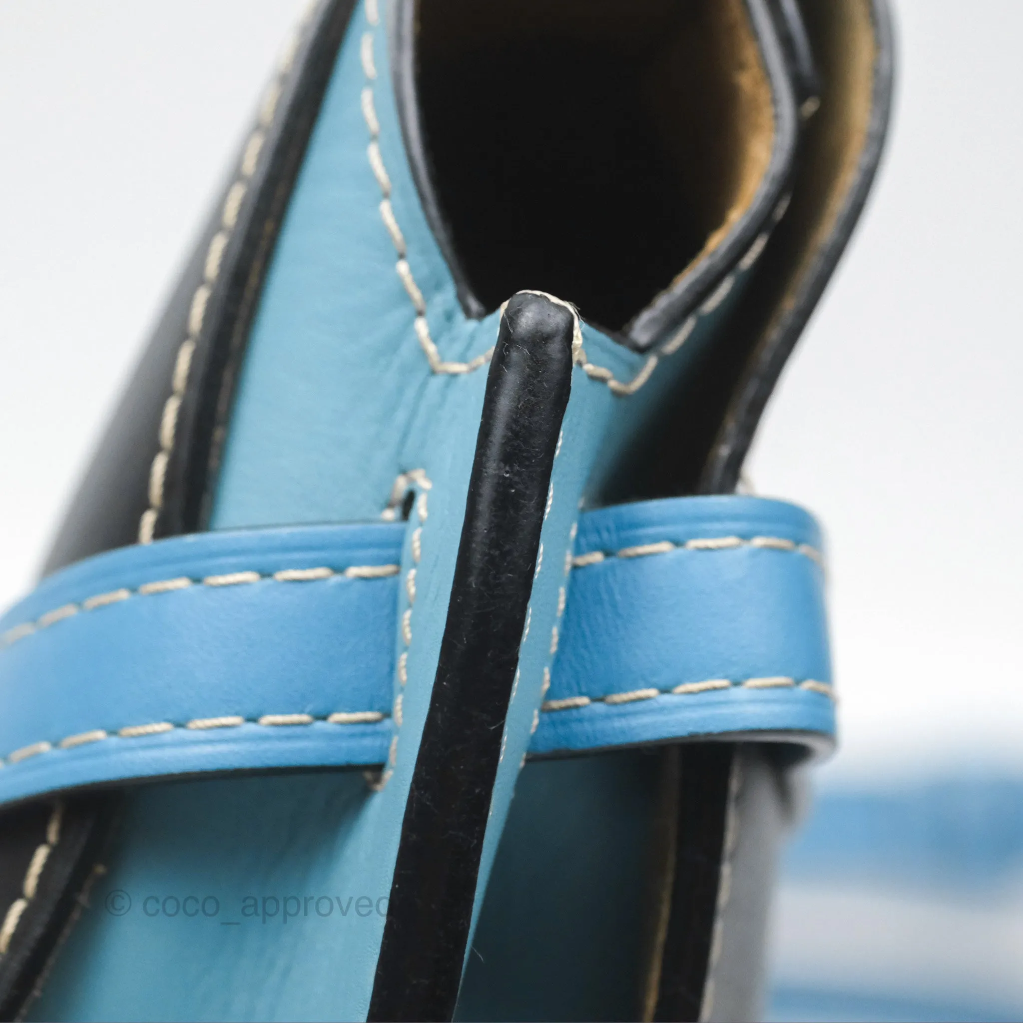 Loewe Small Gate Bag Smooth Calfskin in Black and Blue