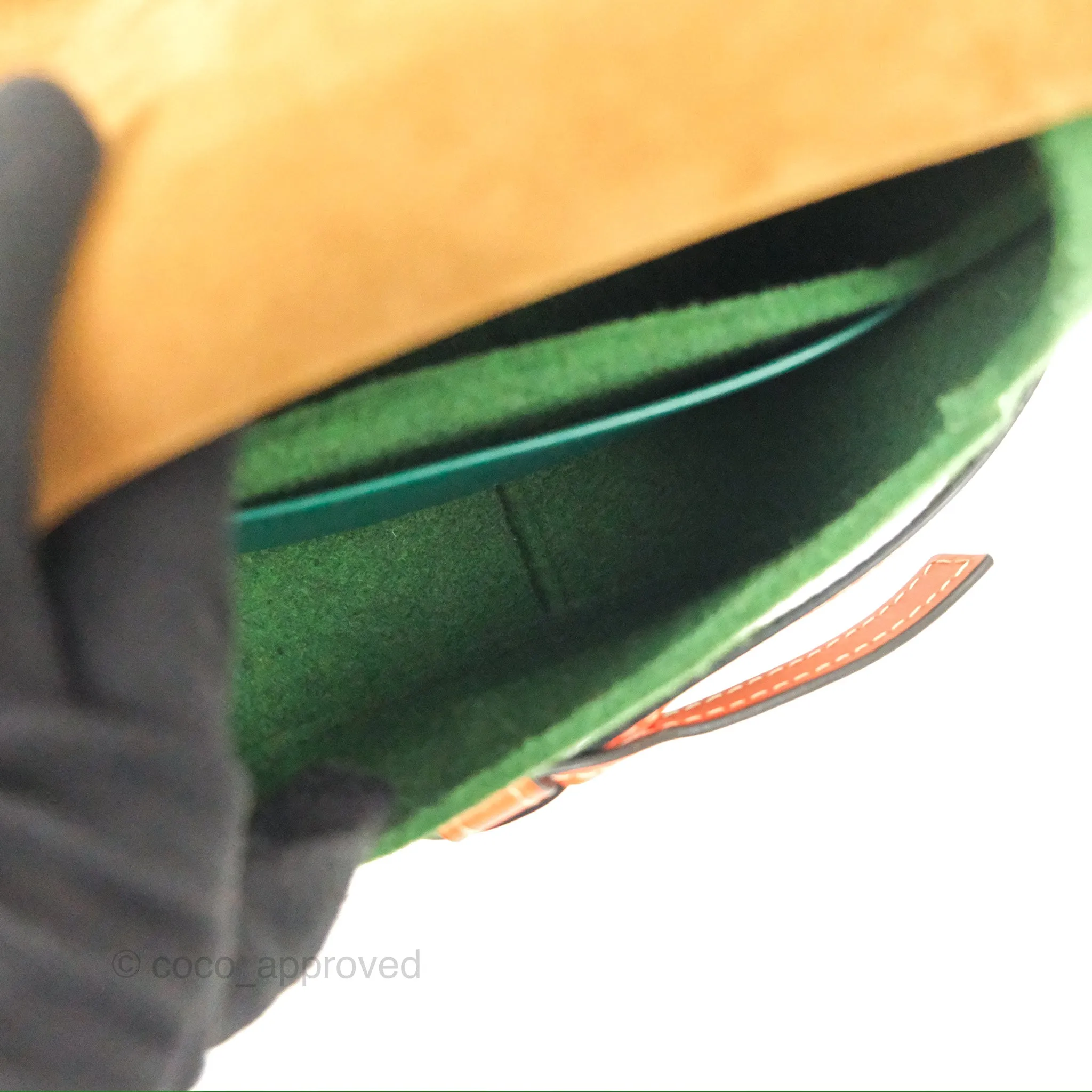 Loewe Small Gate Bag Smooth Calfskin in Green