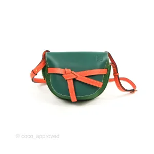 Loewe Small Gate Bag Smooth Calfskin in Green