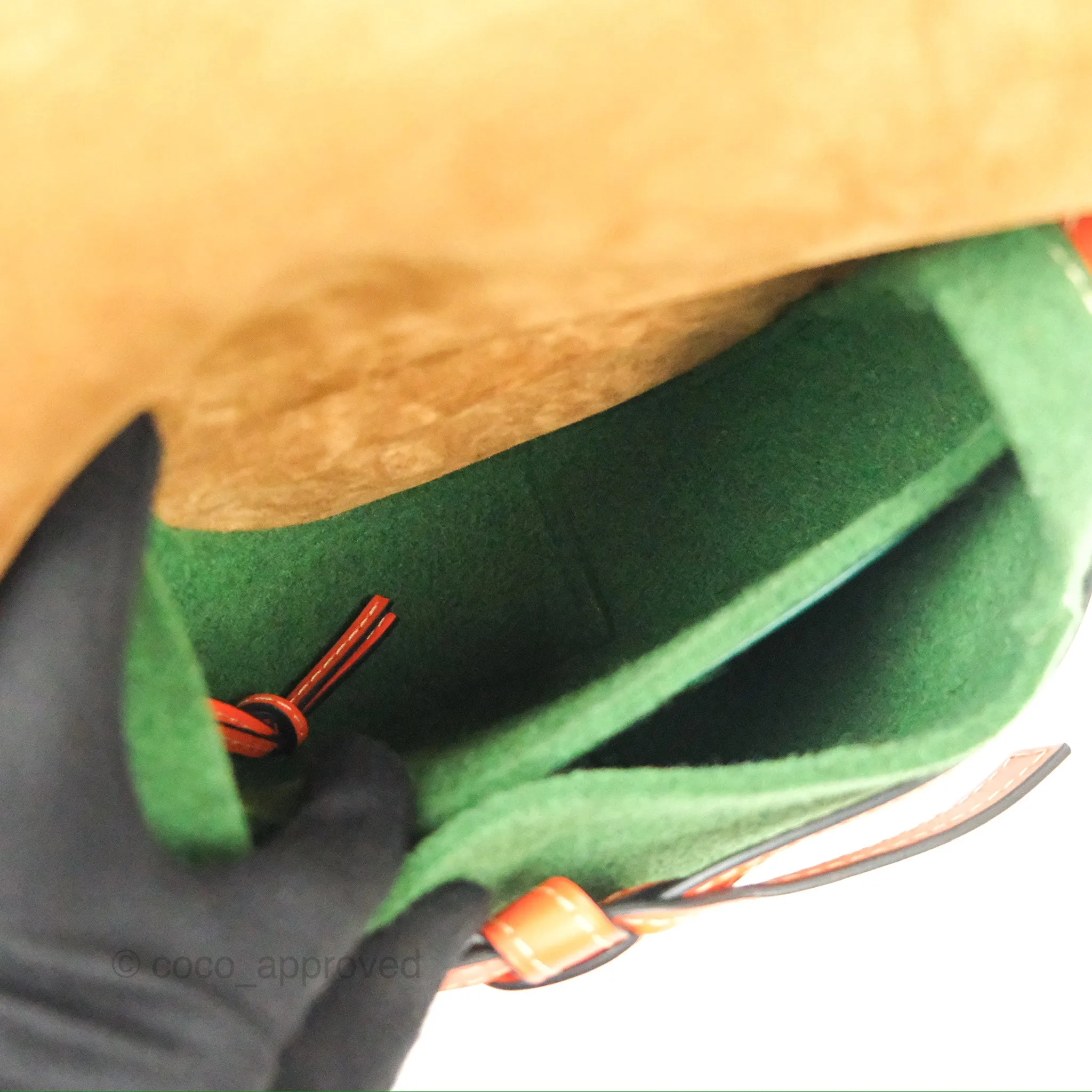 Loewe Small Gate Bag Smooth Calfskin in Green