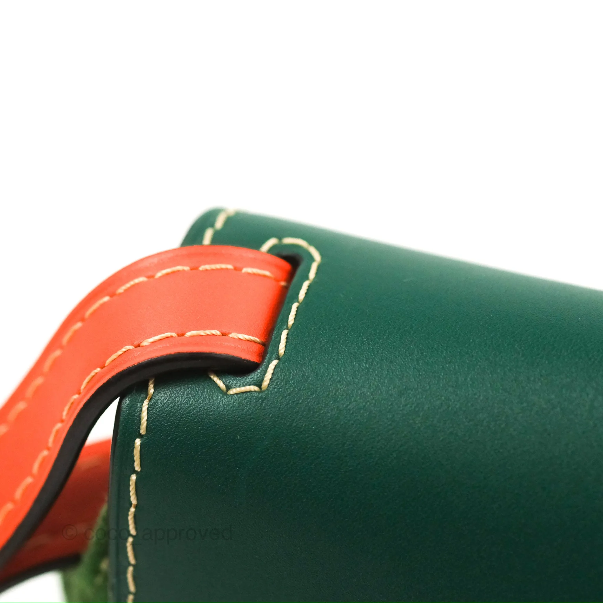 Loewe Small Gate Bag Smooth Calfskin in Green