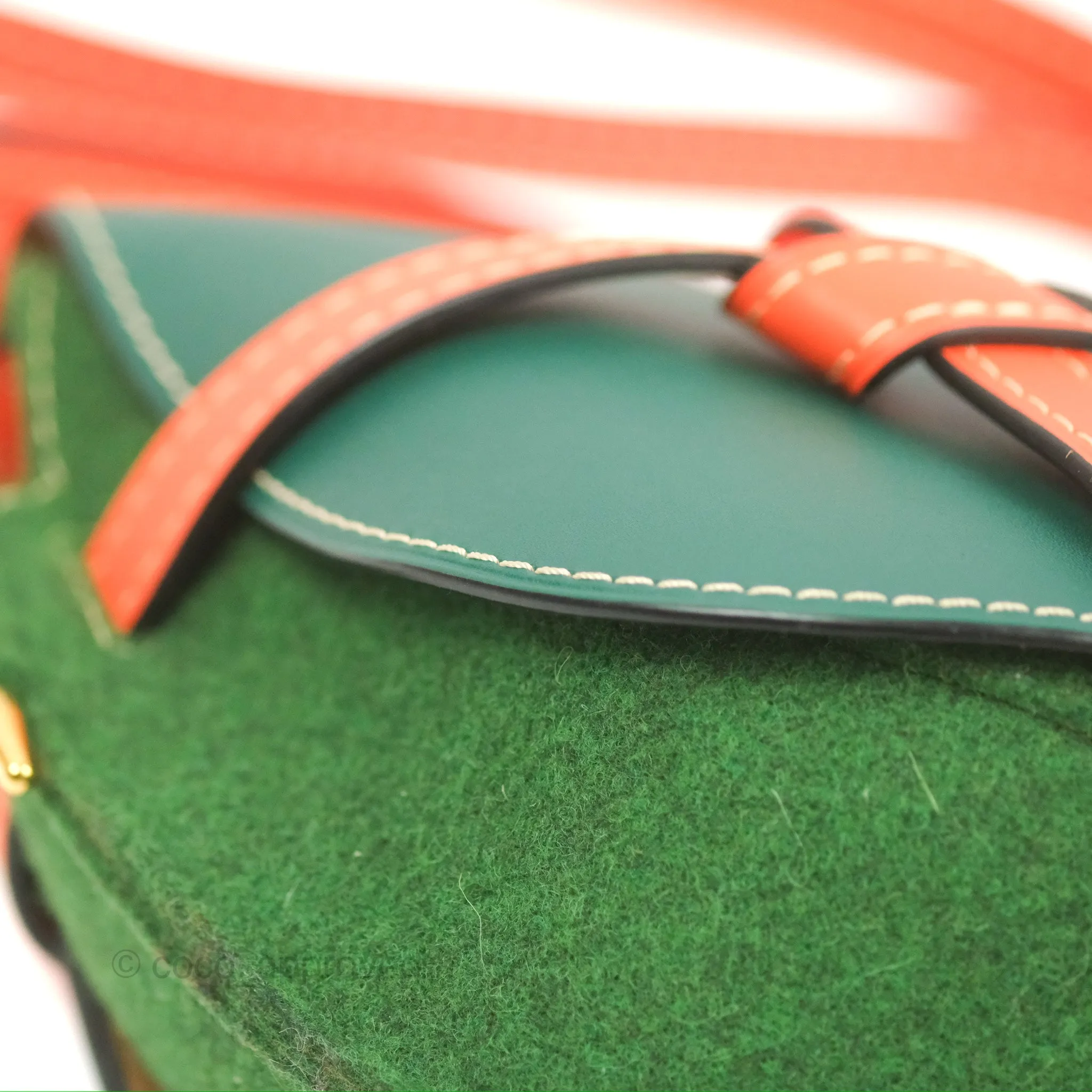 Loewe Small Gate Bag Smooth Calfskin in Green