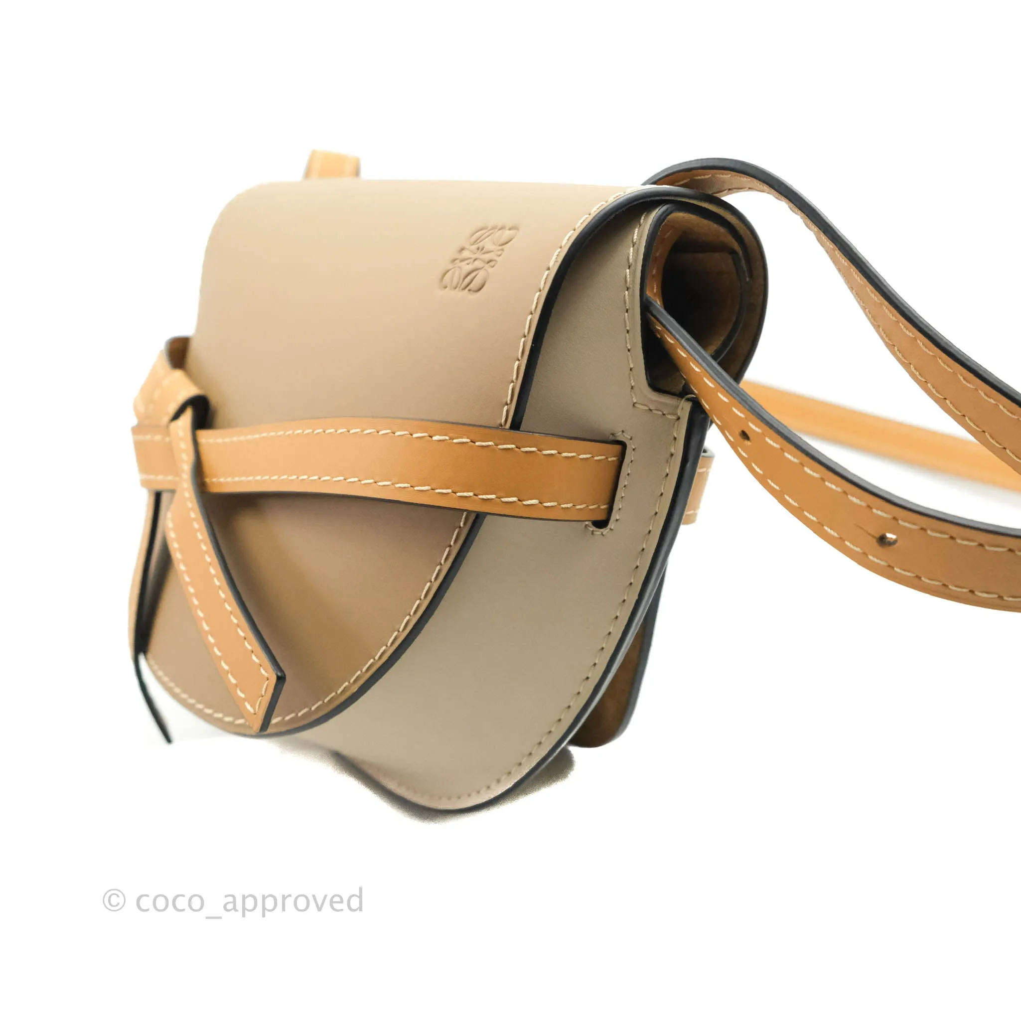 Loewe Small Gate Bag Smooth Calfskin in Rust