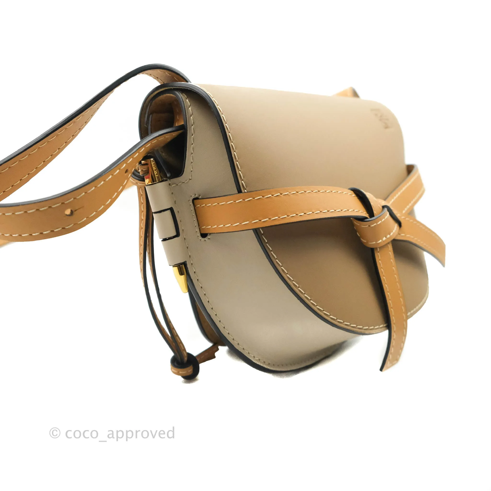 Loewe Small Gate Bag Smooth Calfskin in Rust