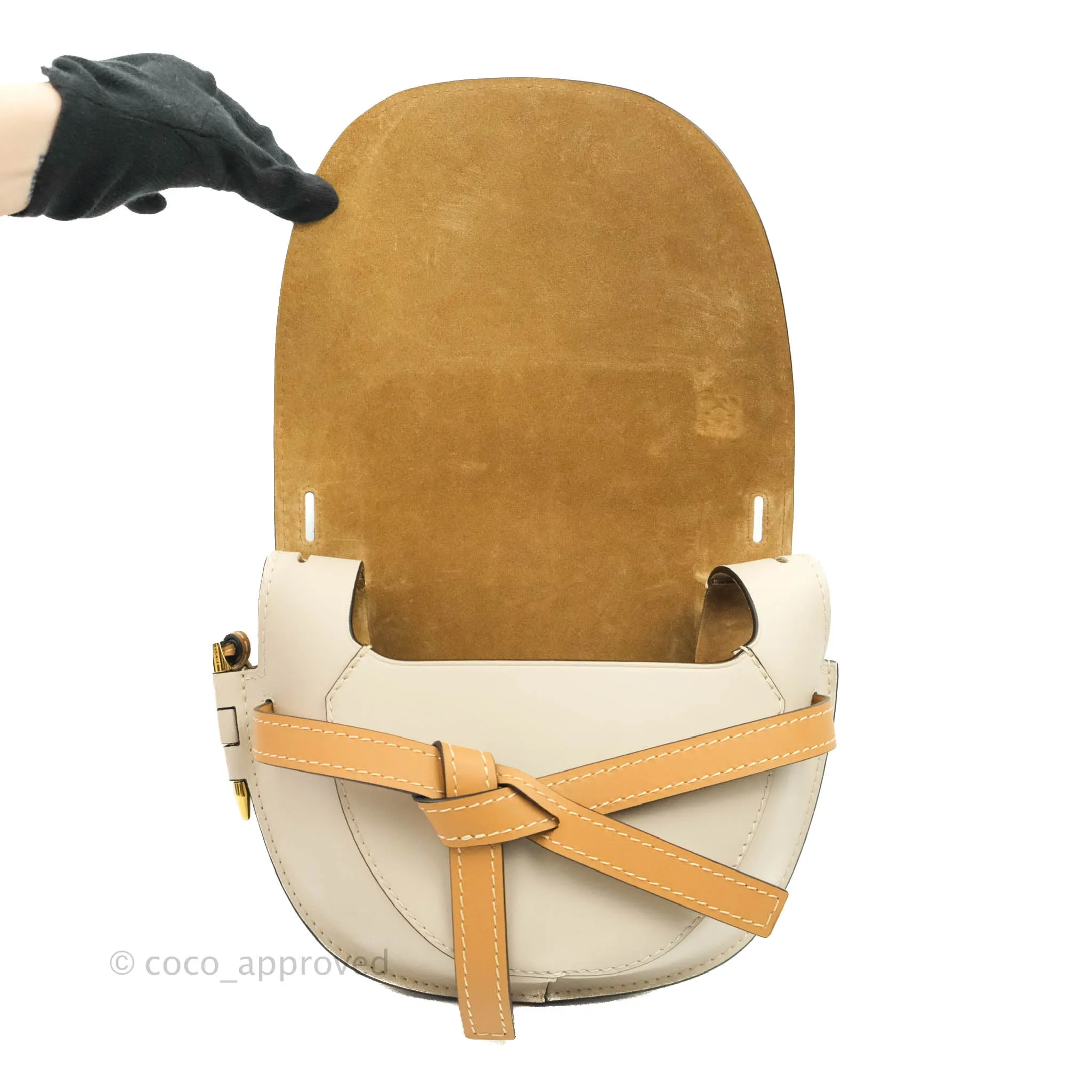 Loewe Small Gate Bag Smooth Calfskin in Rust