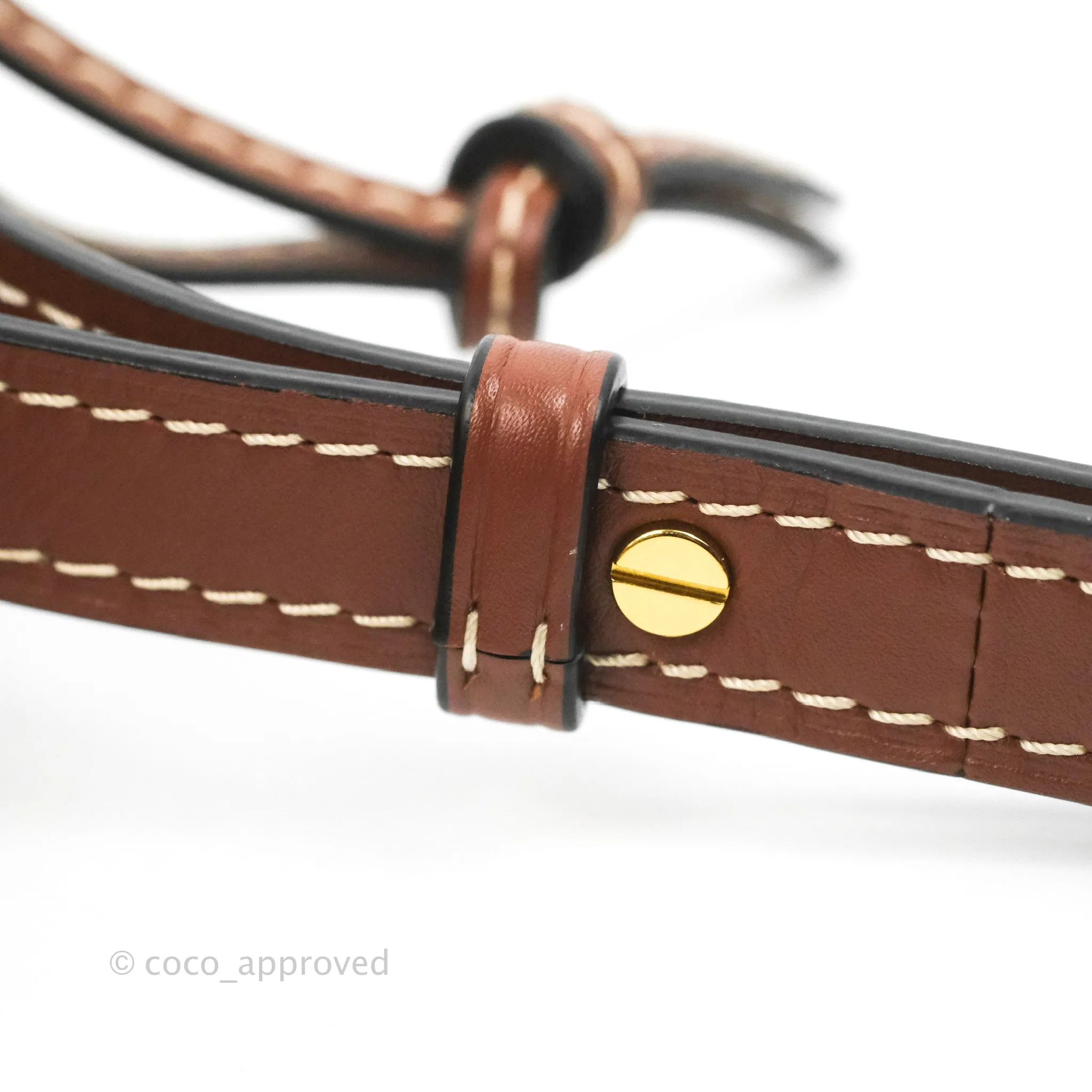 Loewe Small Gate Bag Smooth Calfskin in Tan/Pink