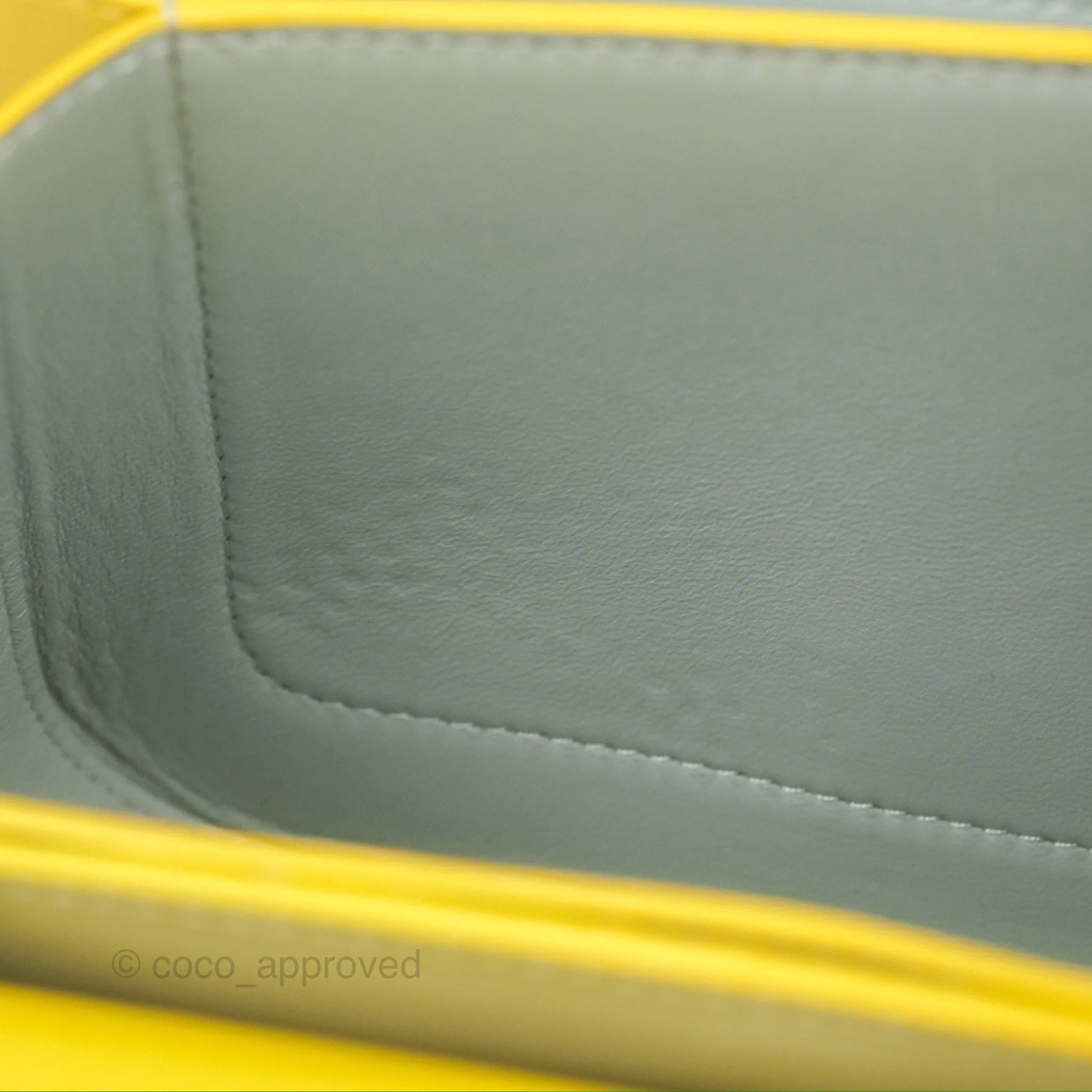 Loewe Small Goya Bag Yellow Silk Calfskin