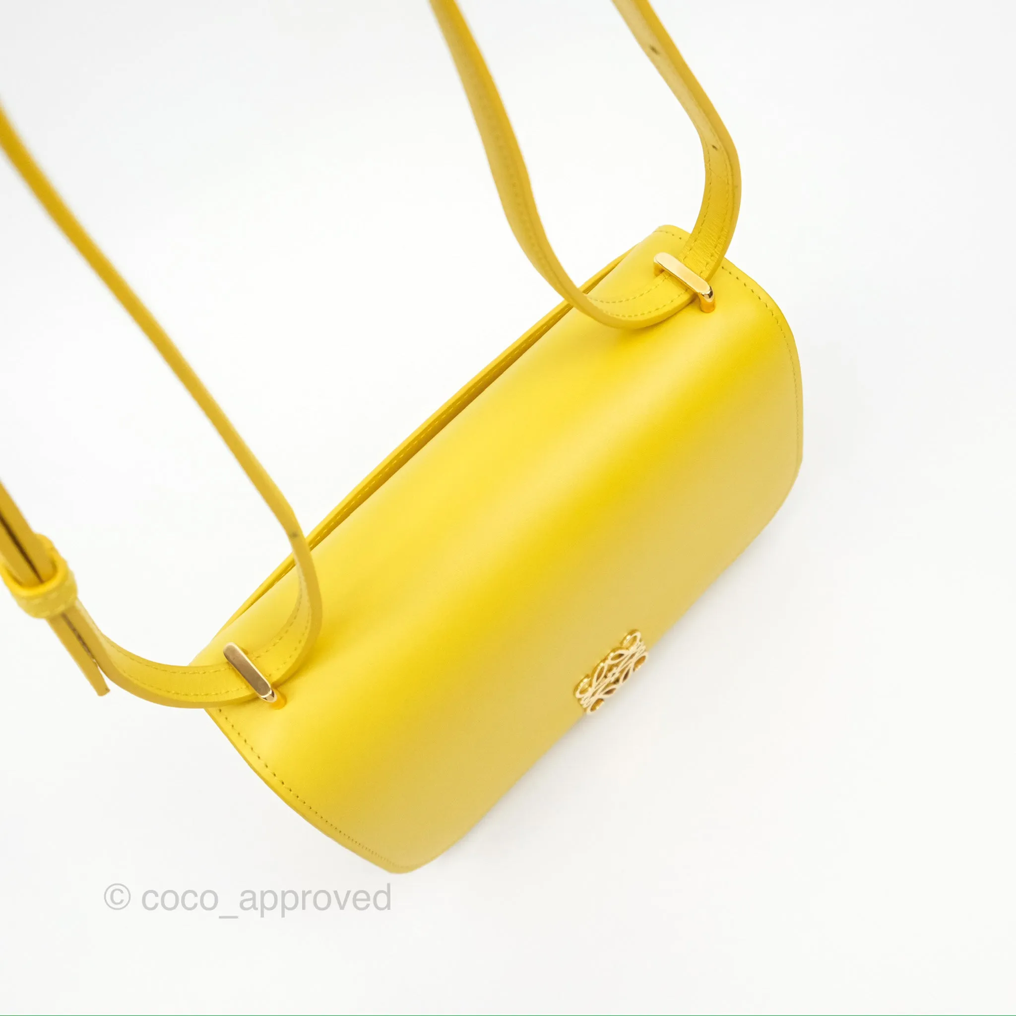 Loewe Small Goya Bag Yellow Silk Calfskin