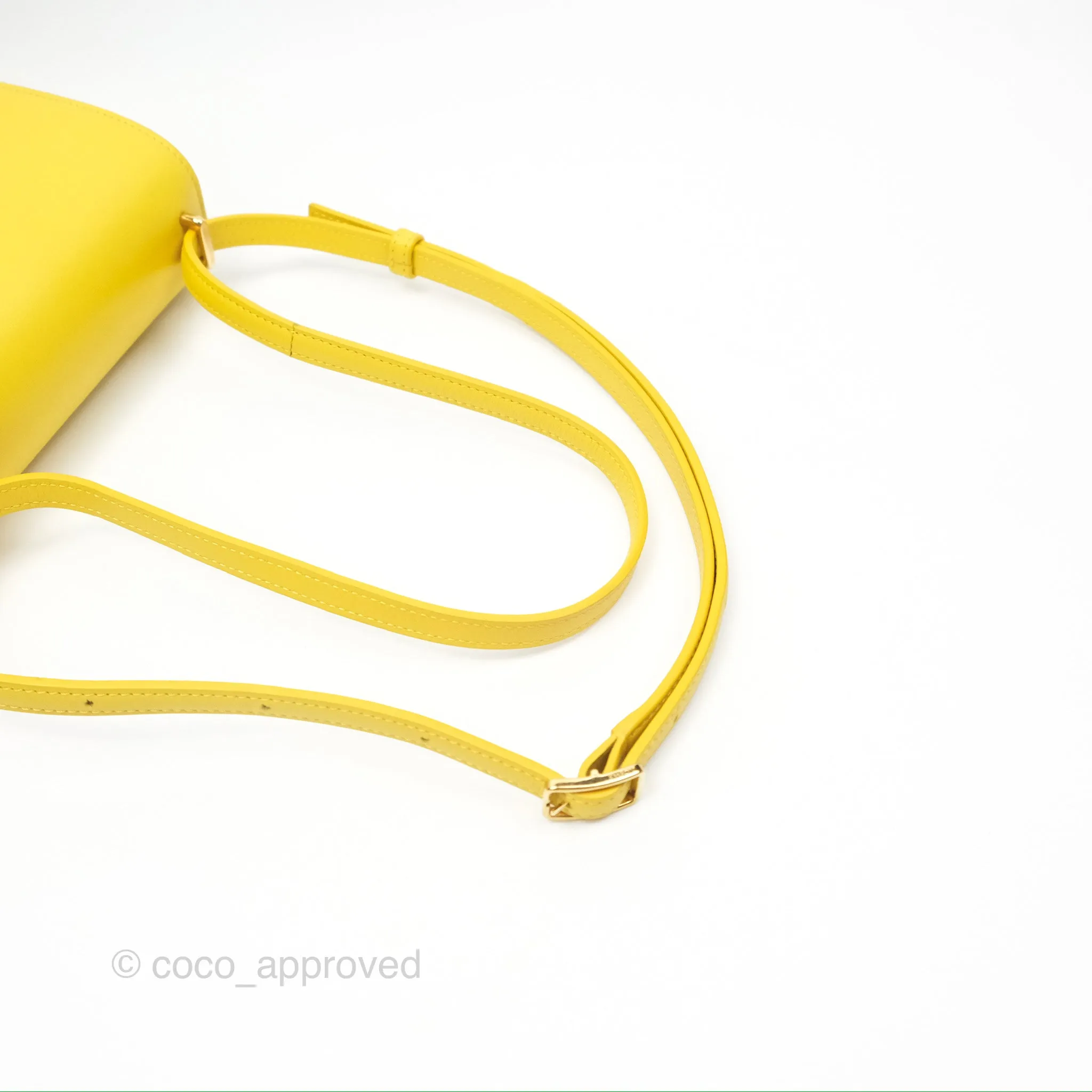 Loewe Small Goya Bag Yellow Silk Calfskin