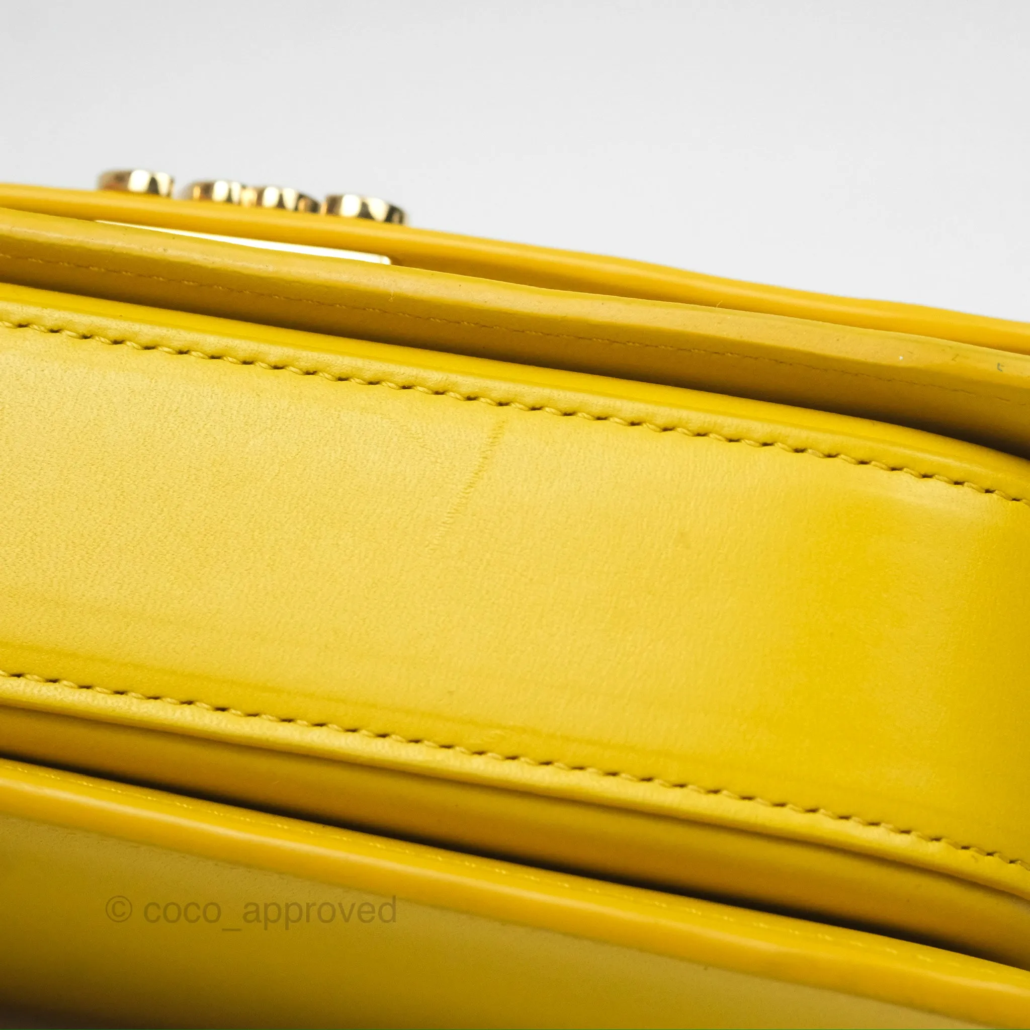 Loewe Small Goya Bag Yellow Silk Calfskin