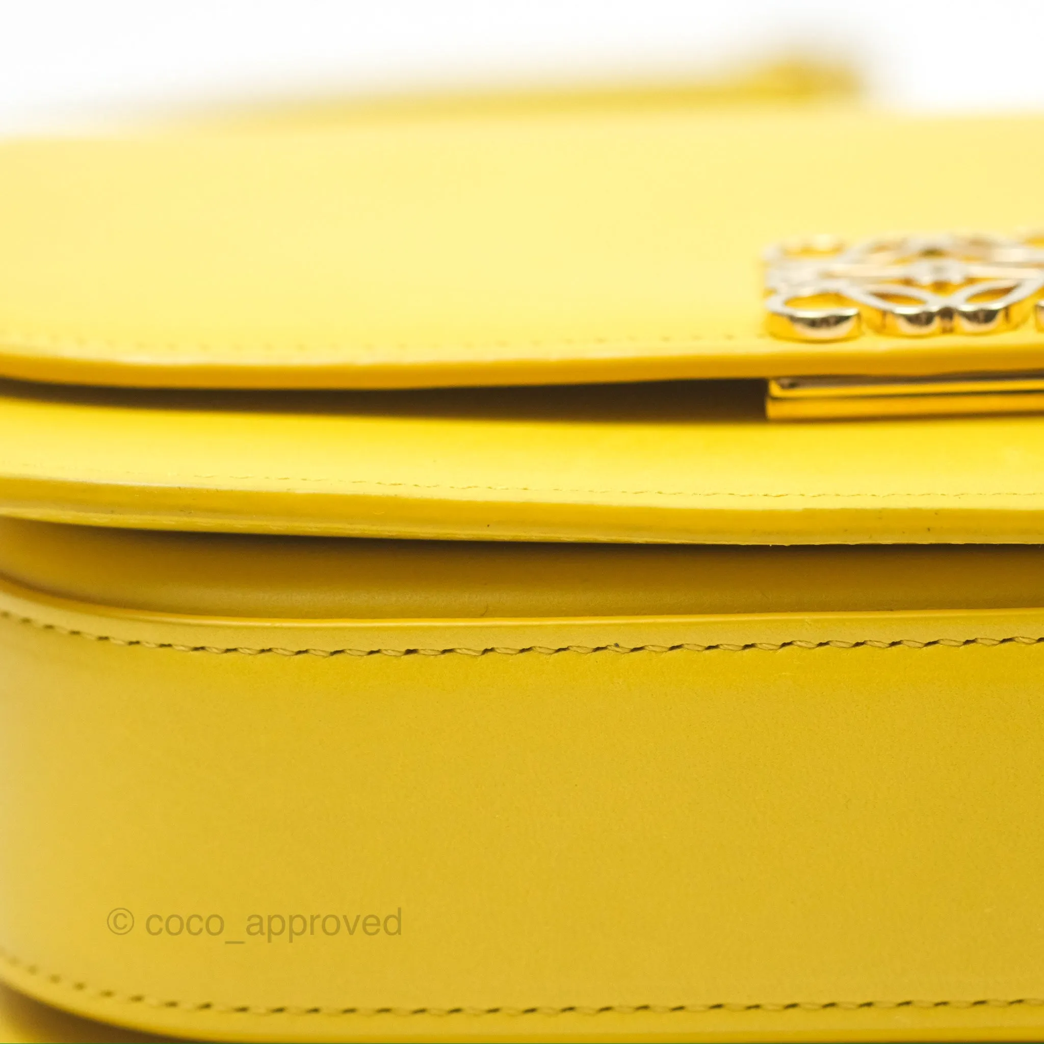 Loewe Small Goya Bag Yellow Silk Calfskin