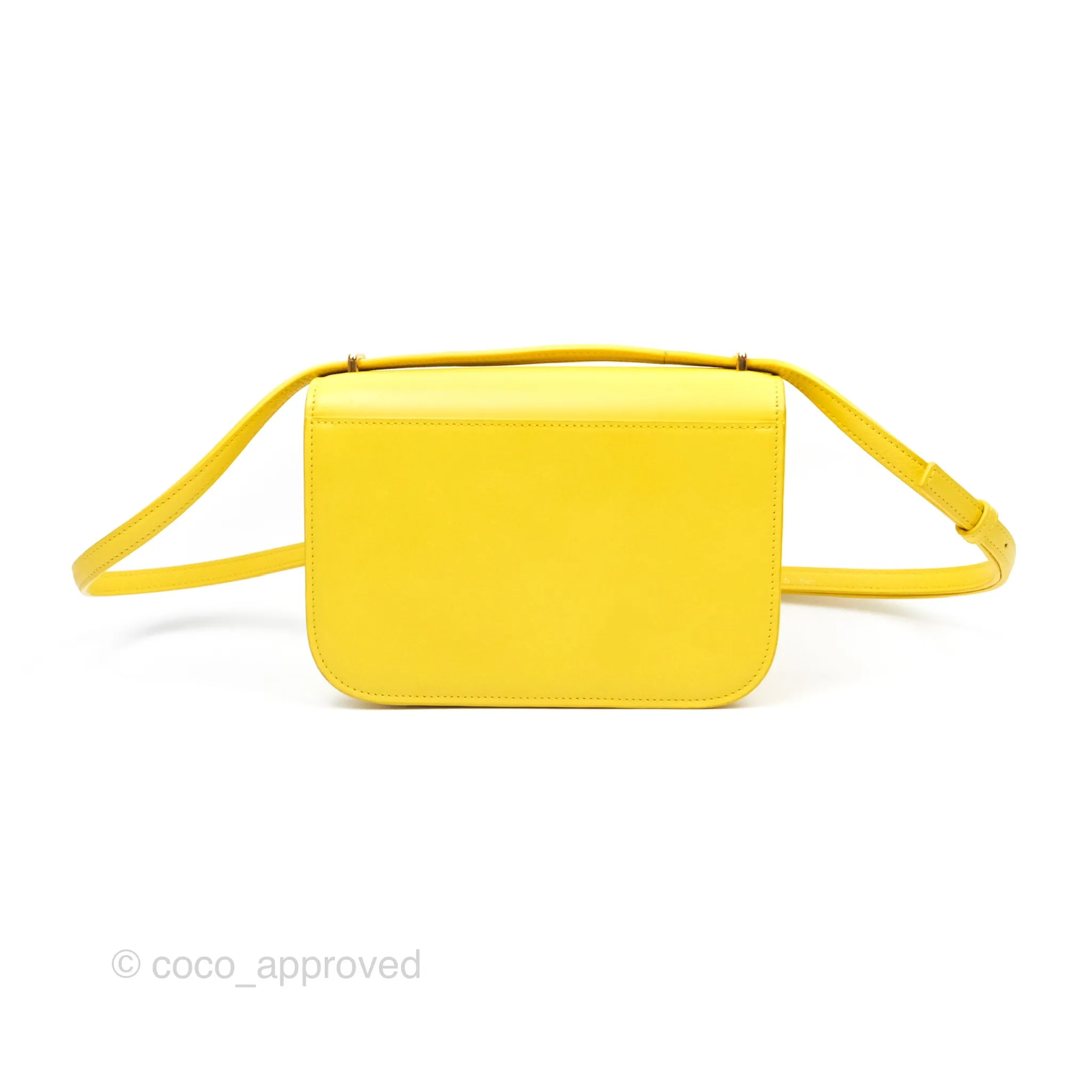 Loewe Small Goya Bag Yellow Silk Calfskin