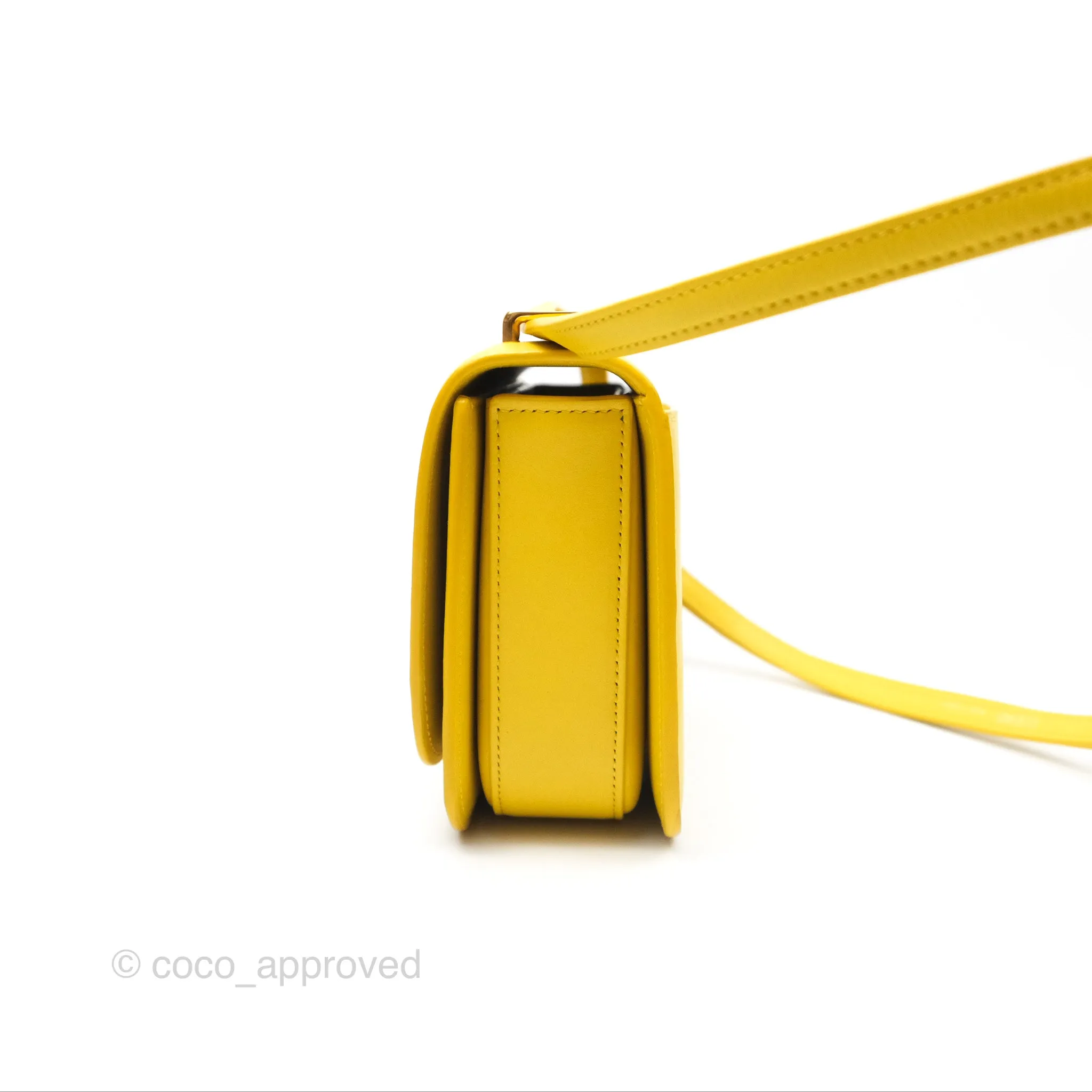 Loewe Small Goya Bag Yellow Silk Calfskin