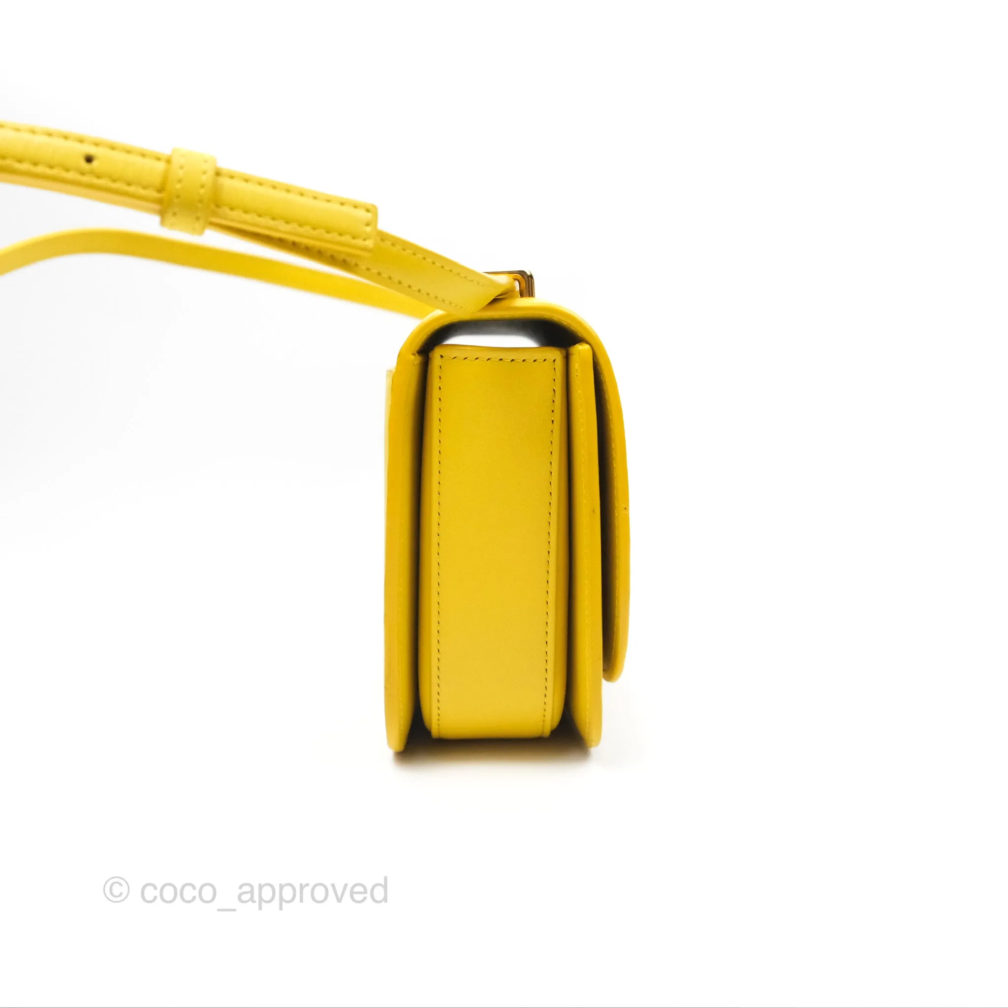 Loewe Small Goya Bag Yellow Silk Calfskin