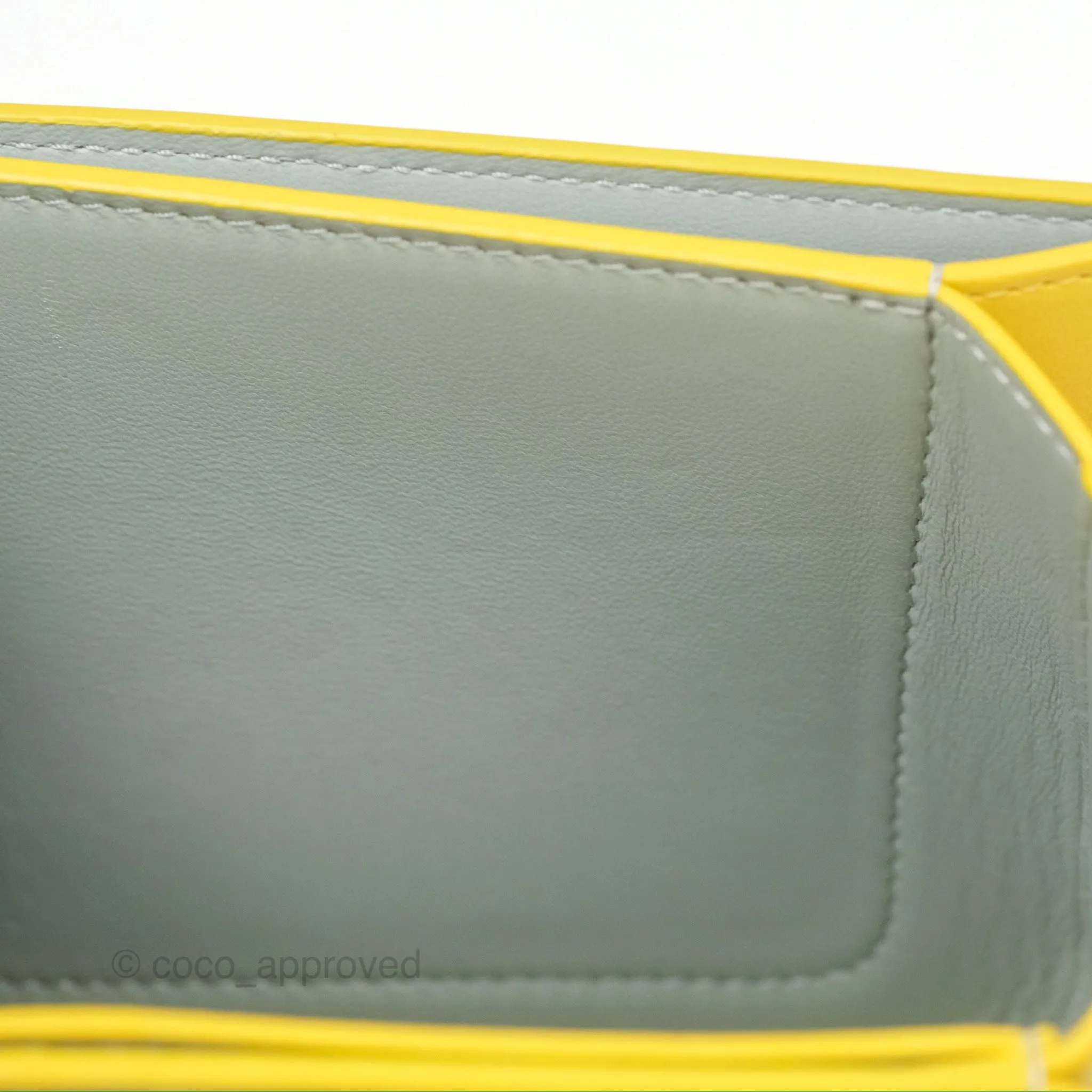 Loewe Small Goya Bag Yellow Silk Calfskin