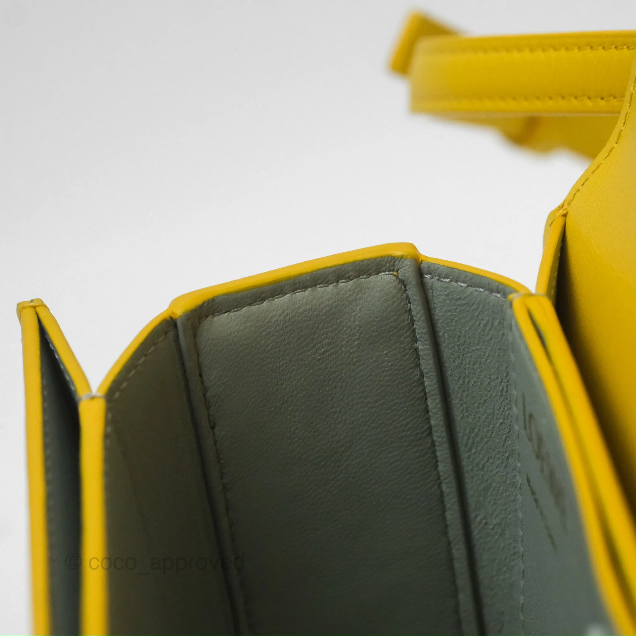 Loewe Small Goya Bag Yellow Silk Calfskin