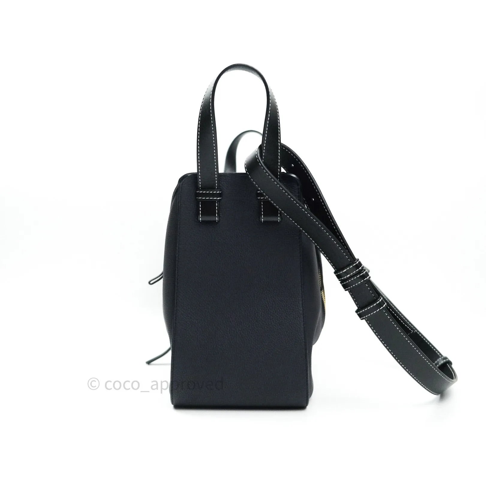 Loewe Small Hammock Navy Classic Calfskin Navy Gold Hardware
