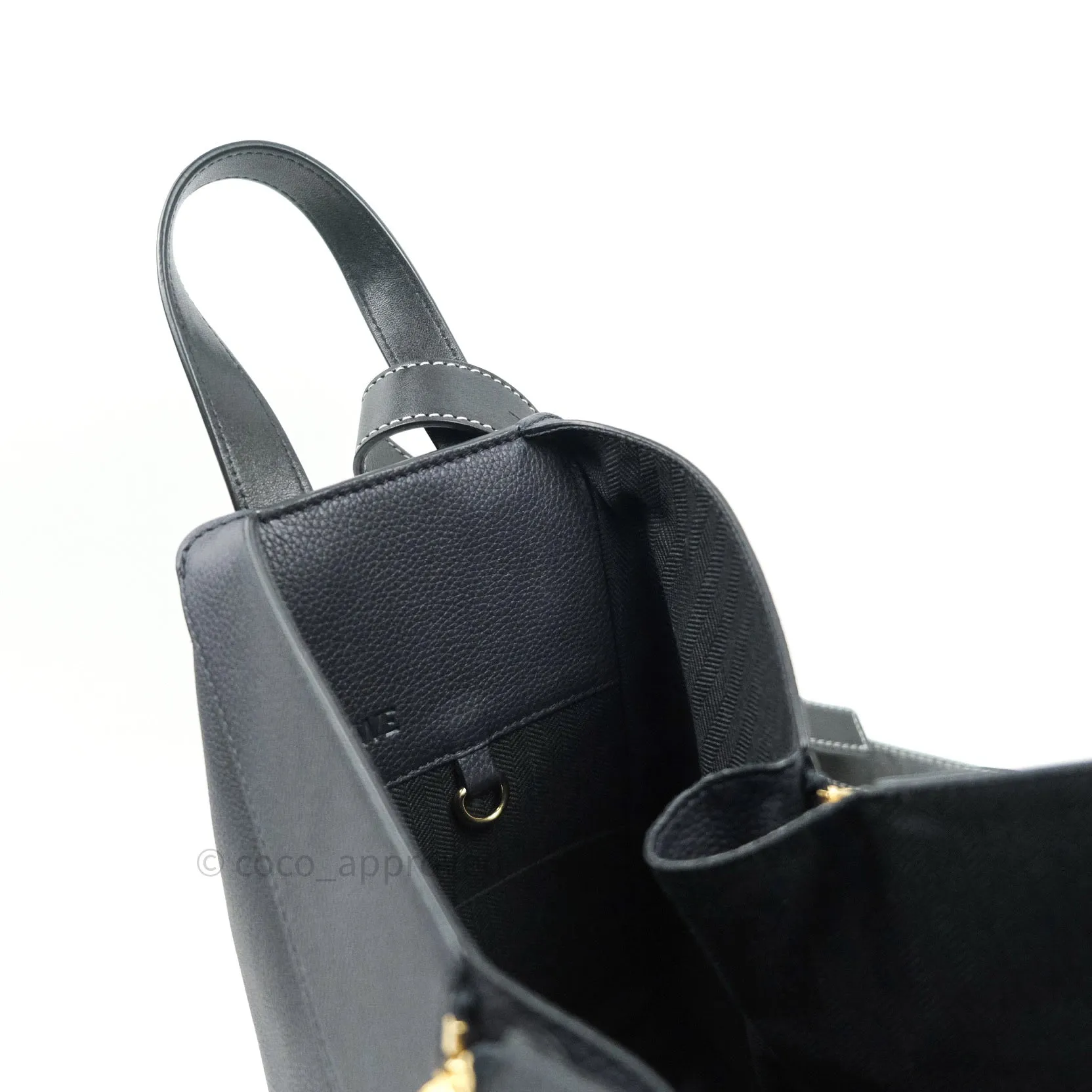 Loewe Small Hammock Navy Classic Calfskin Navy Gold Hardware