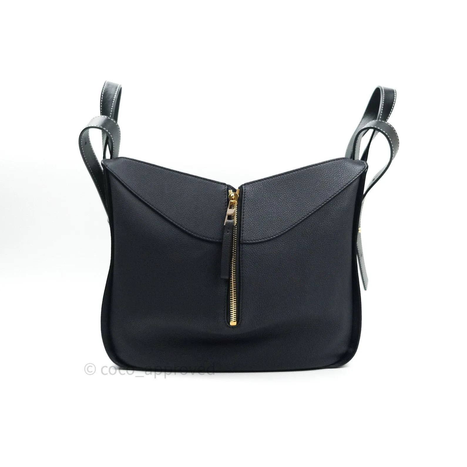 Loewe Small Hammock Navy Classic Calfskin Navy Gold Hardware