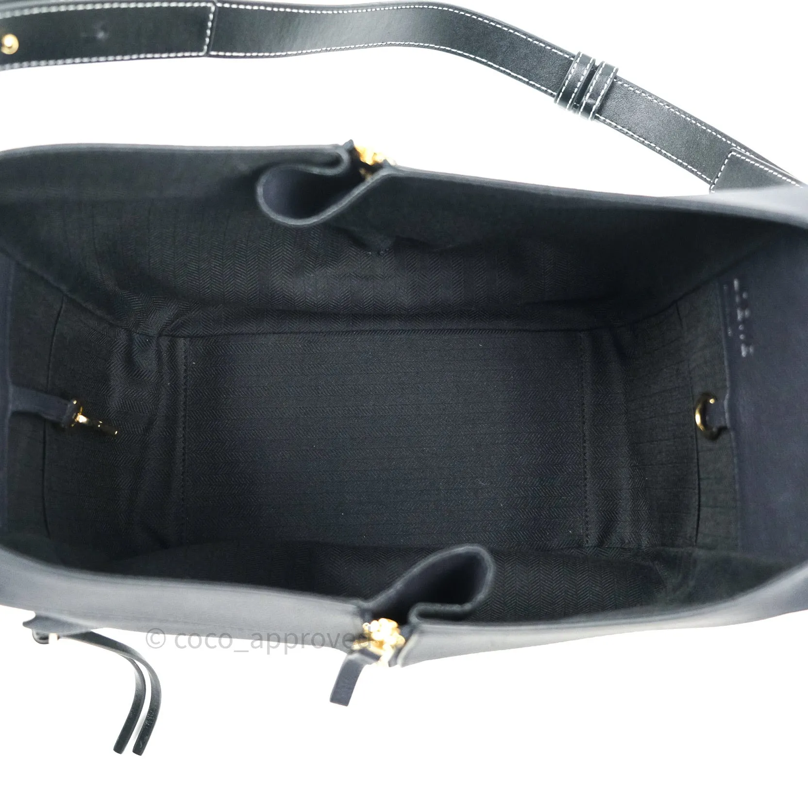 Loewe Small Hammock Navy Classic Calfskin Navy Gold Hardware