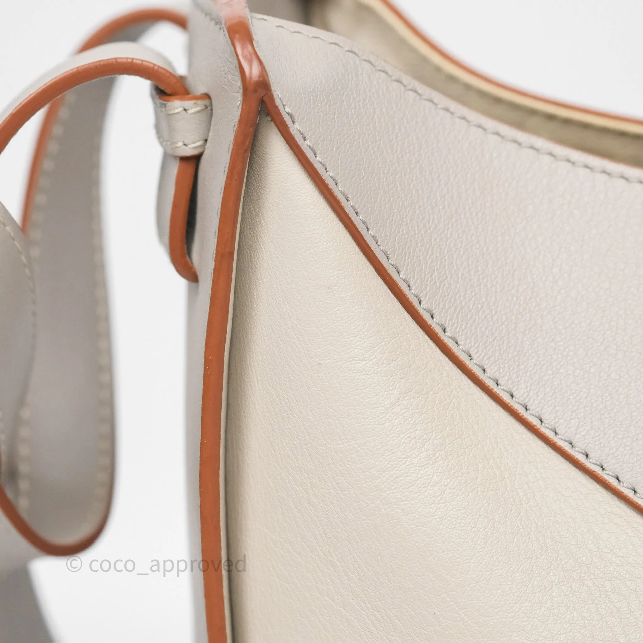 Loewe Small Hammock Shoulder Bag Calfskin Light Grey/Beige