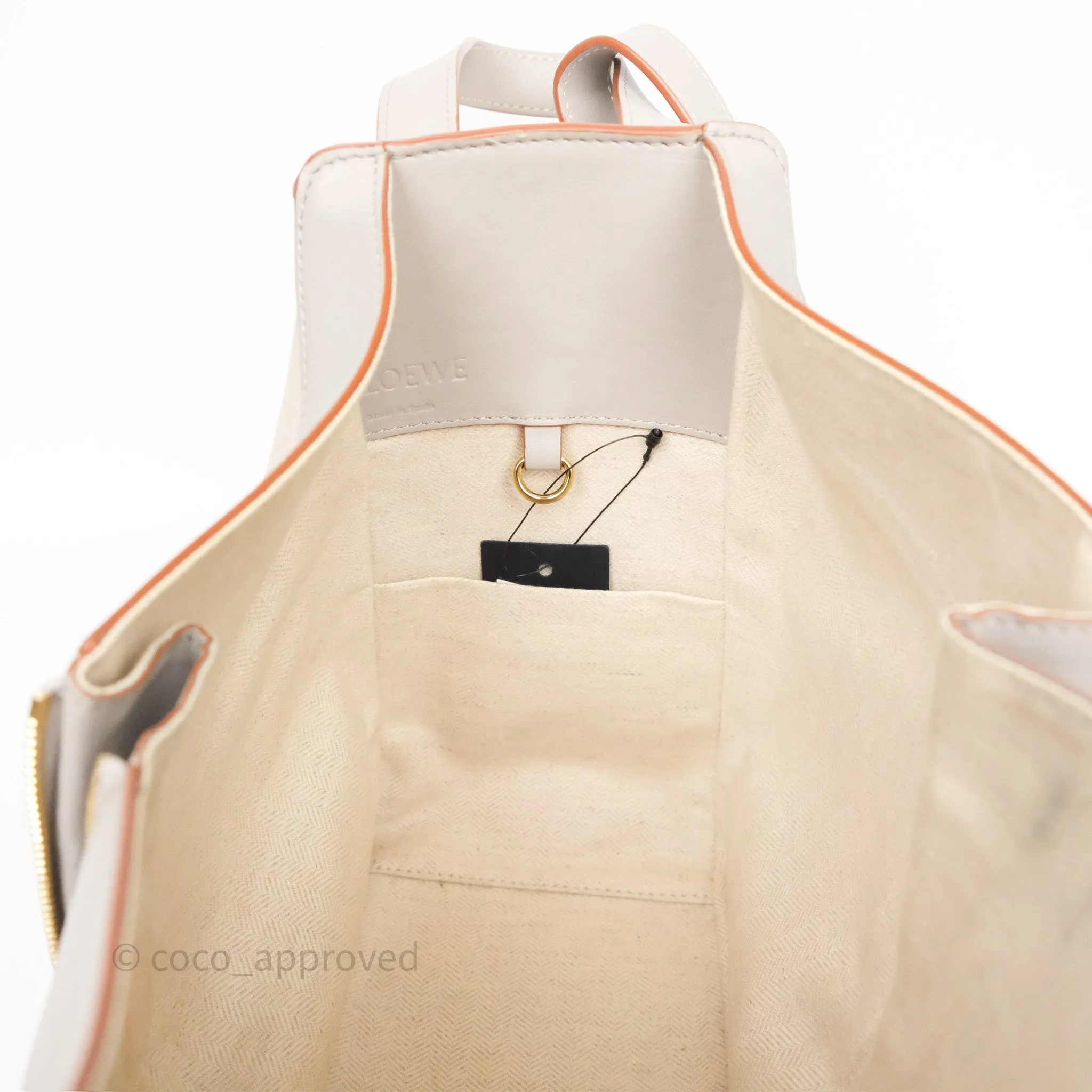 Loewe Small Hammock Shoulder Bag Calfskin Light Grey/Beige