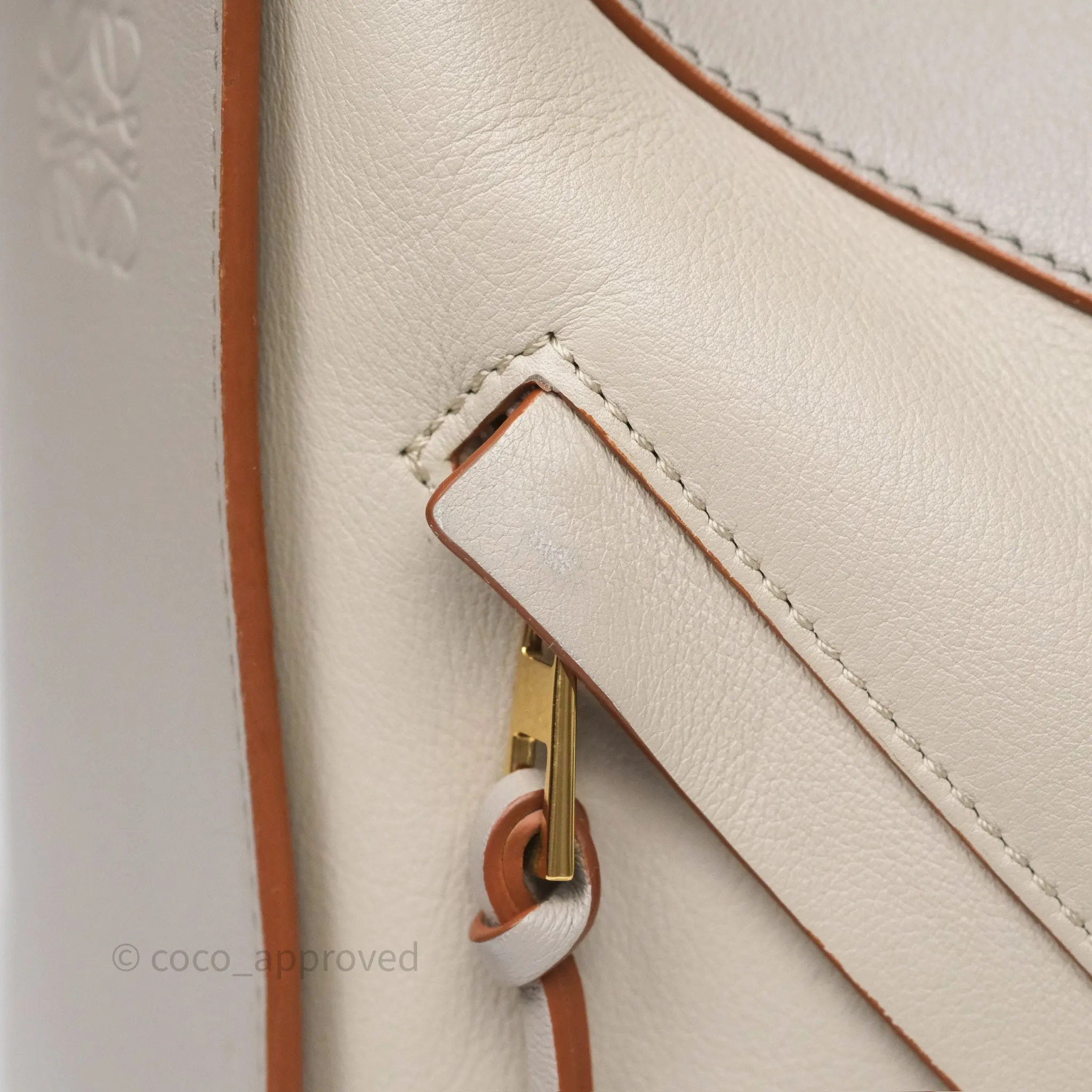Loewe Small Hammock Shoulder Bag Calfskin Light Grey/Beige