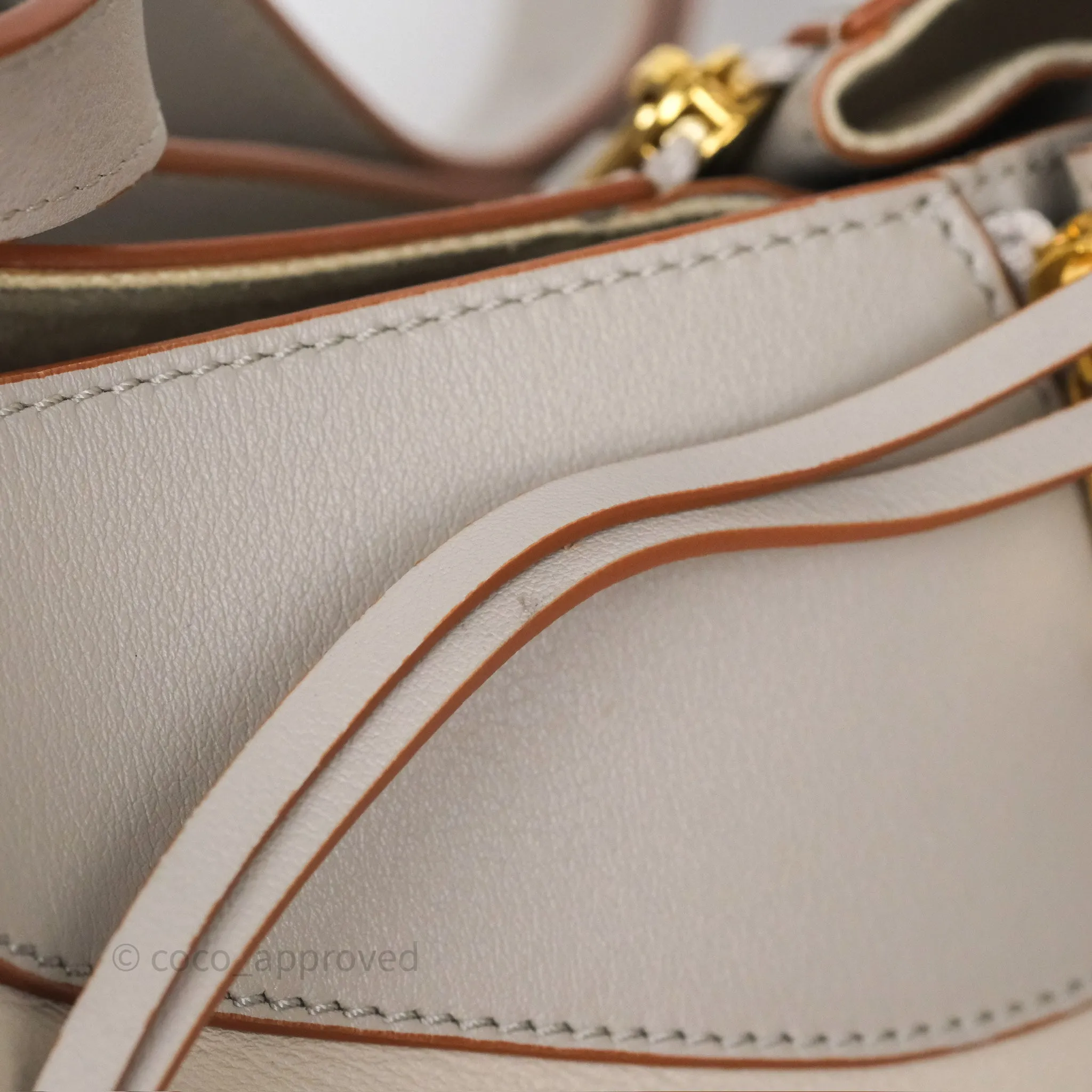Loewe Small Hammock Shoulder Bag Calfskin Light Grey/Beige