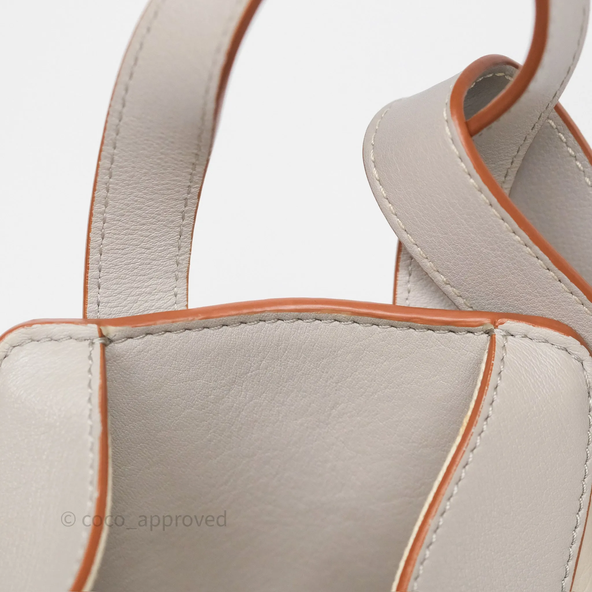 Loewe Small Hammock Shoulder Bag Calfskin Light Grey/Beige