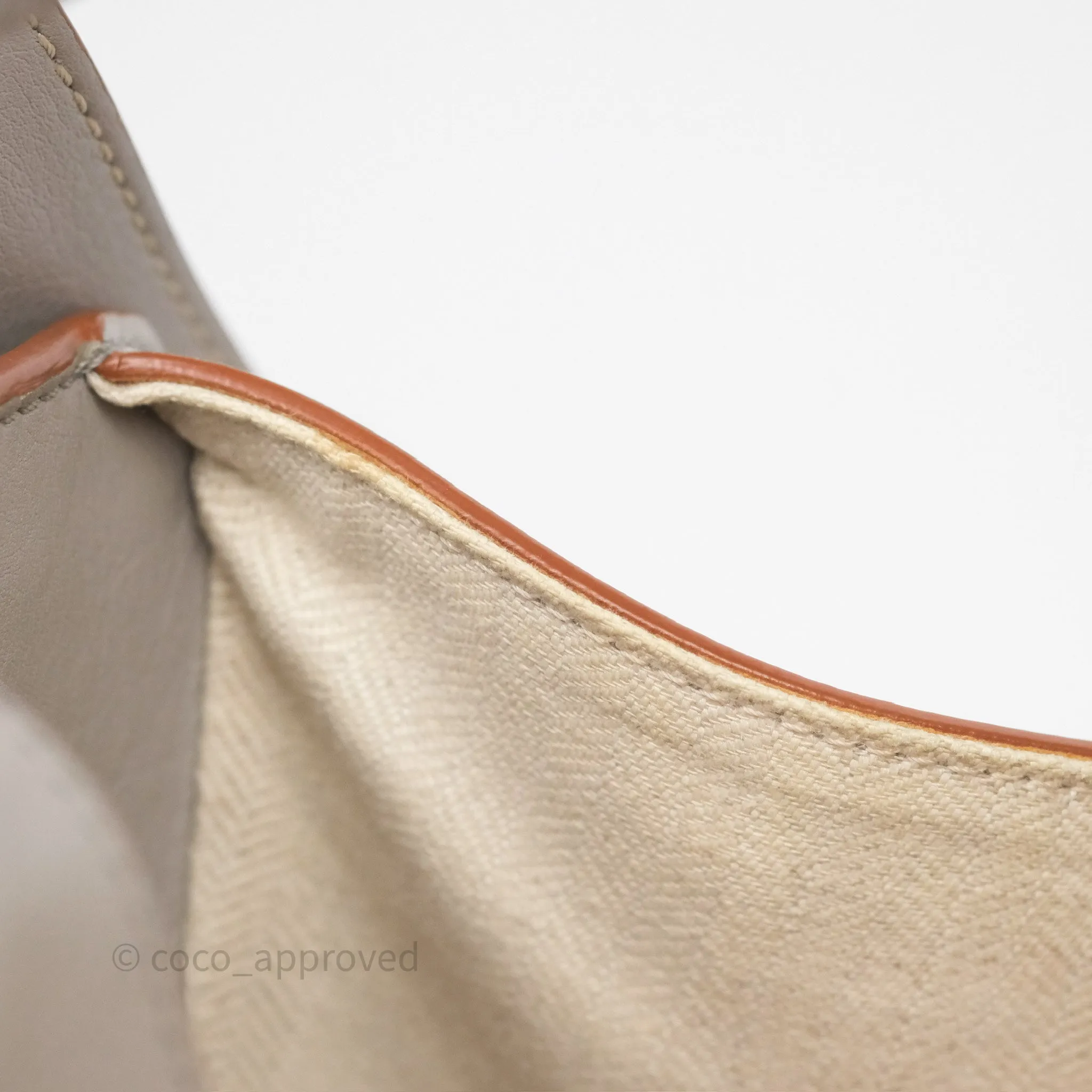 Loewe Small Hammock Shoulder Bag Calfskin Light Grey/Beige