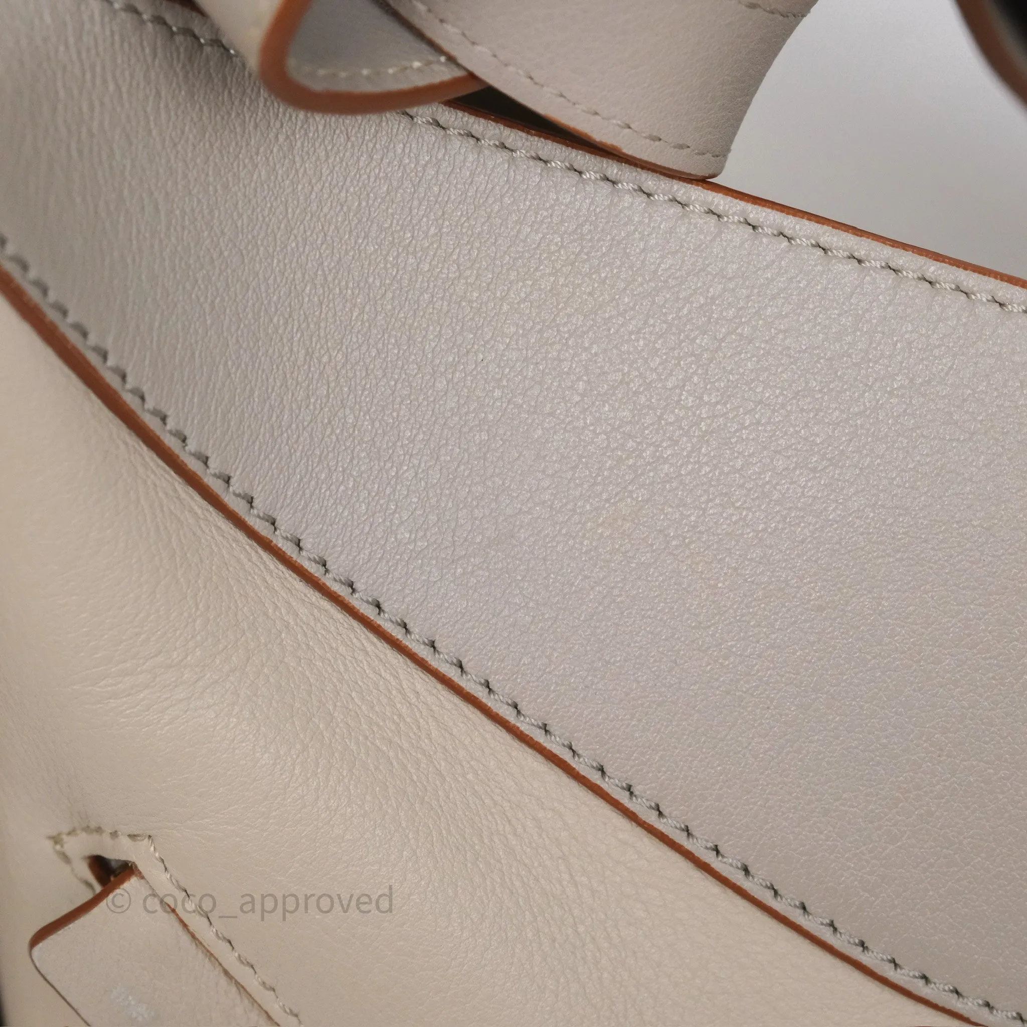 Loewe Small Hammock Shoulder Bag Calfskin Light Grey/Beige