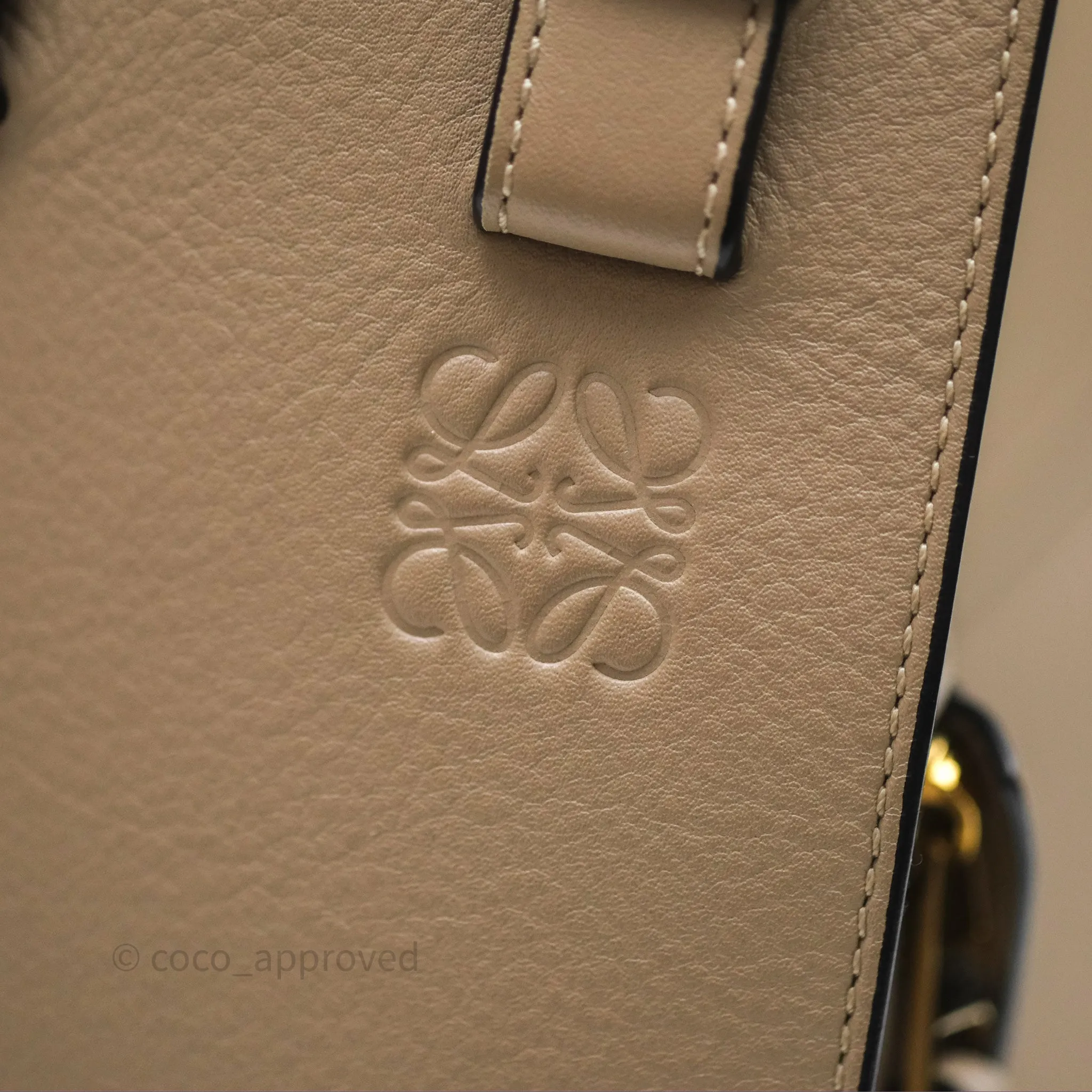 Loewe Small Hammock Shoulder Bag Calfskin Sand