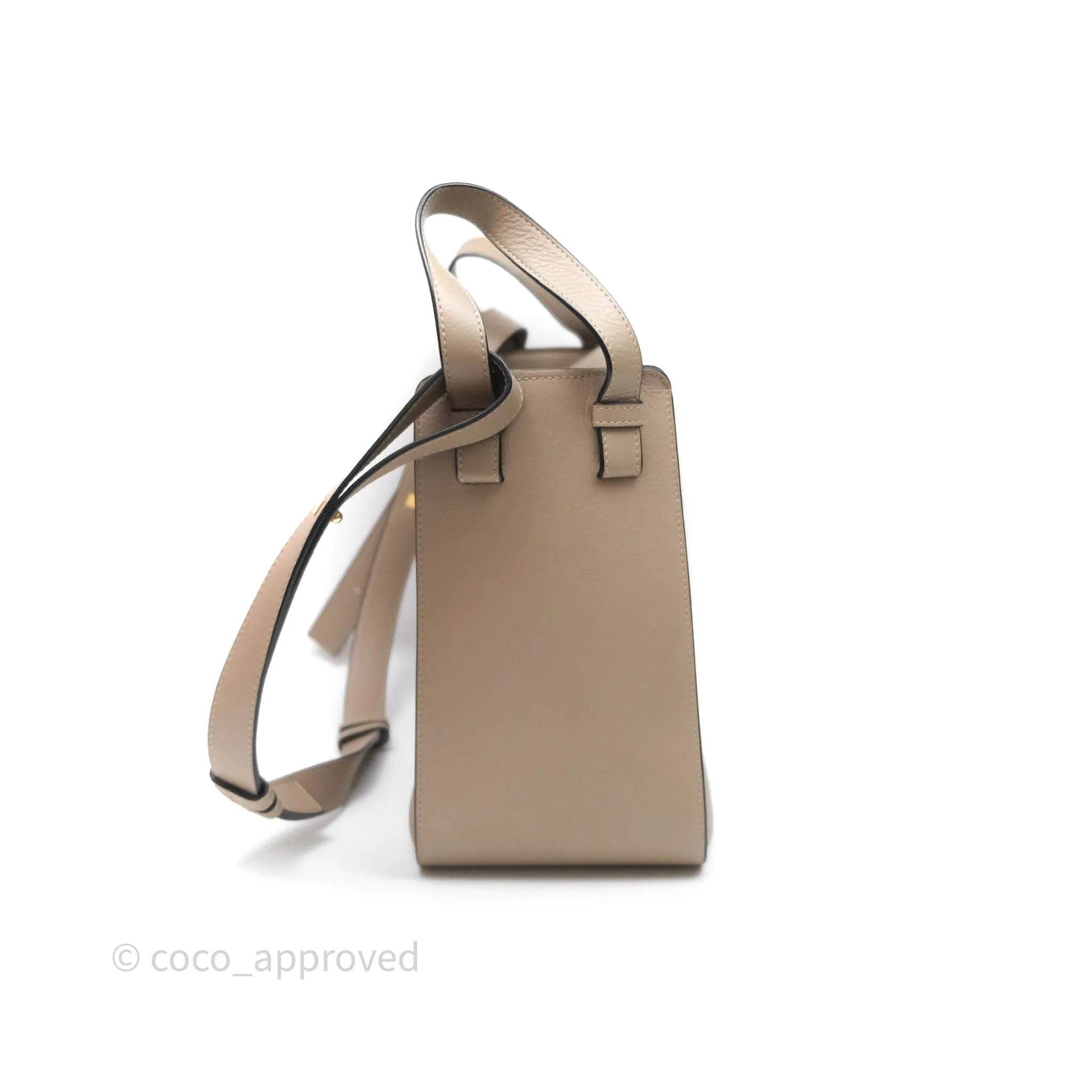 Loewe Small Hammock Shoulder Bag Calfskin Sand