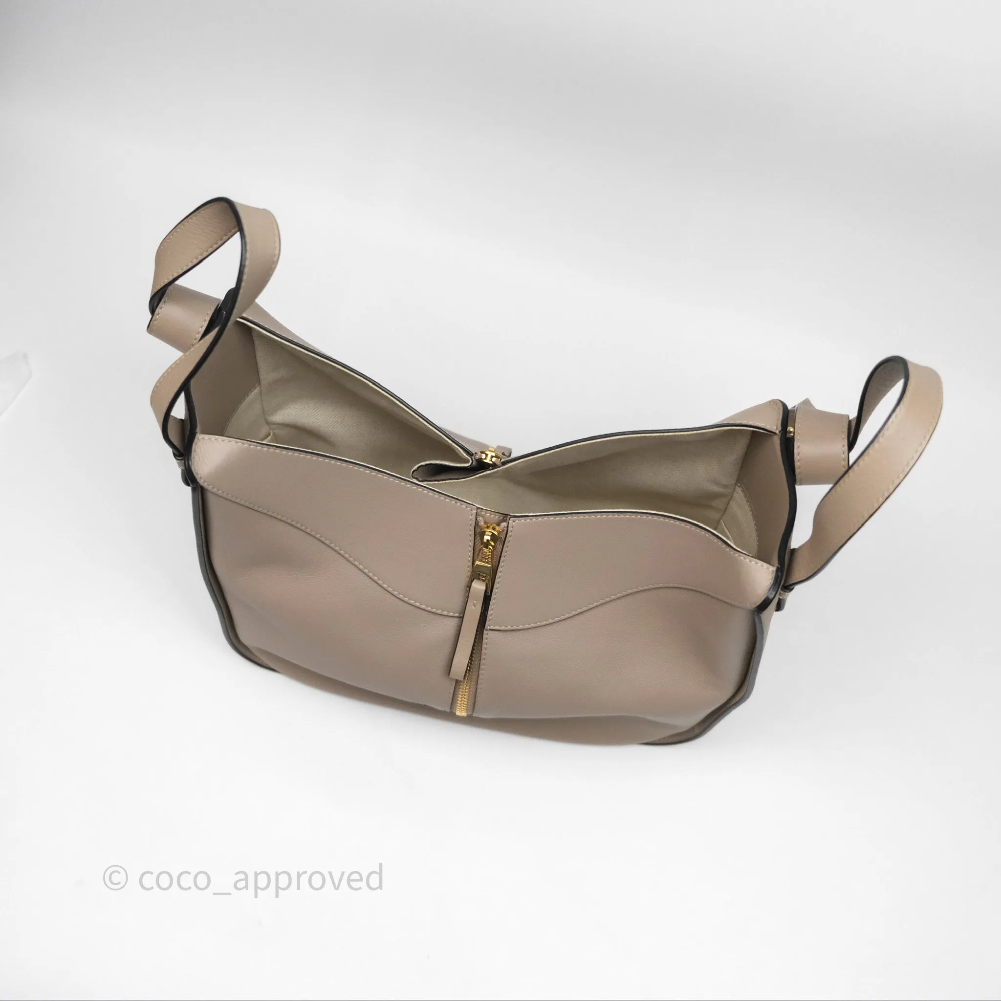 Loewe Small Hammock Shoulder Bag Calfskin Sand
