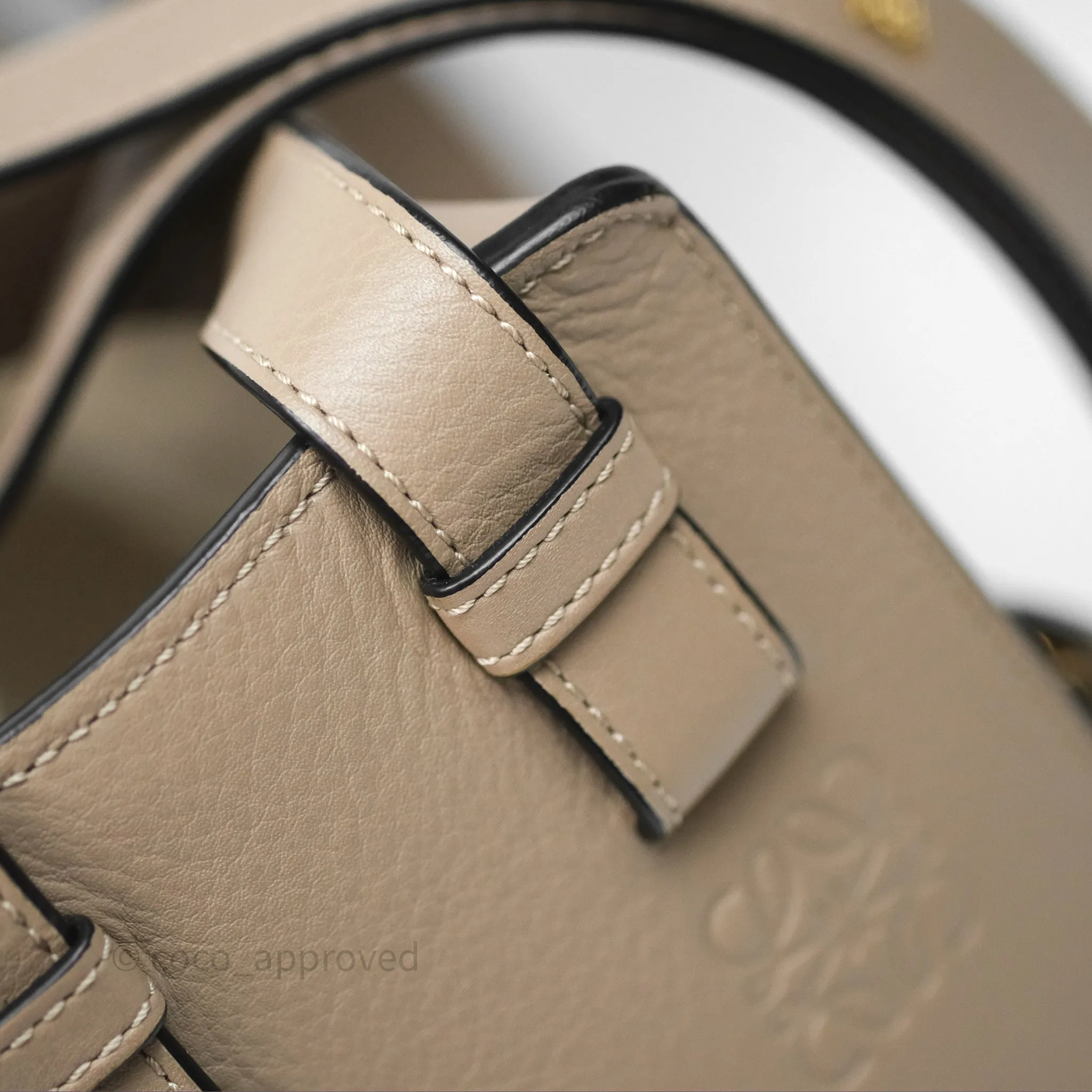 Loewe Small Hammock Shoulder Bag Calfskin Sand