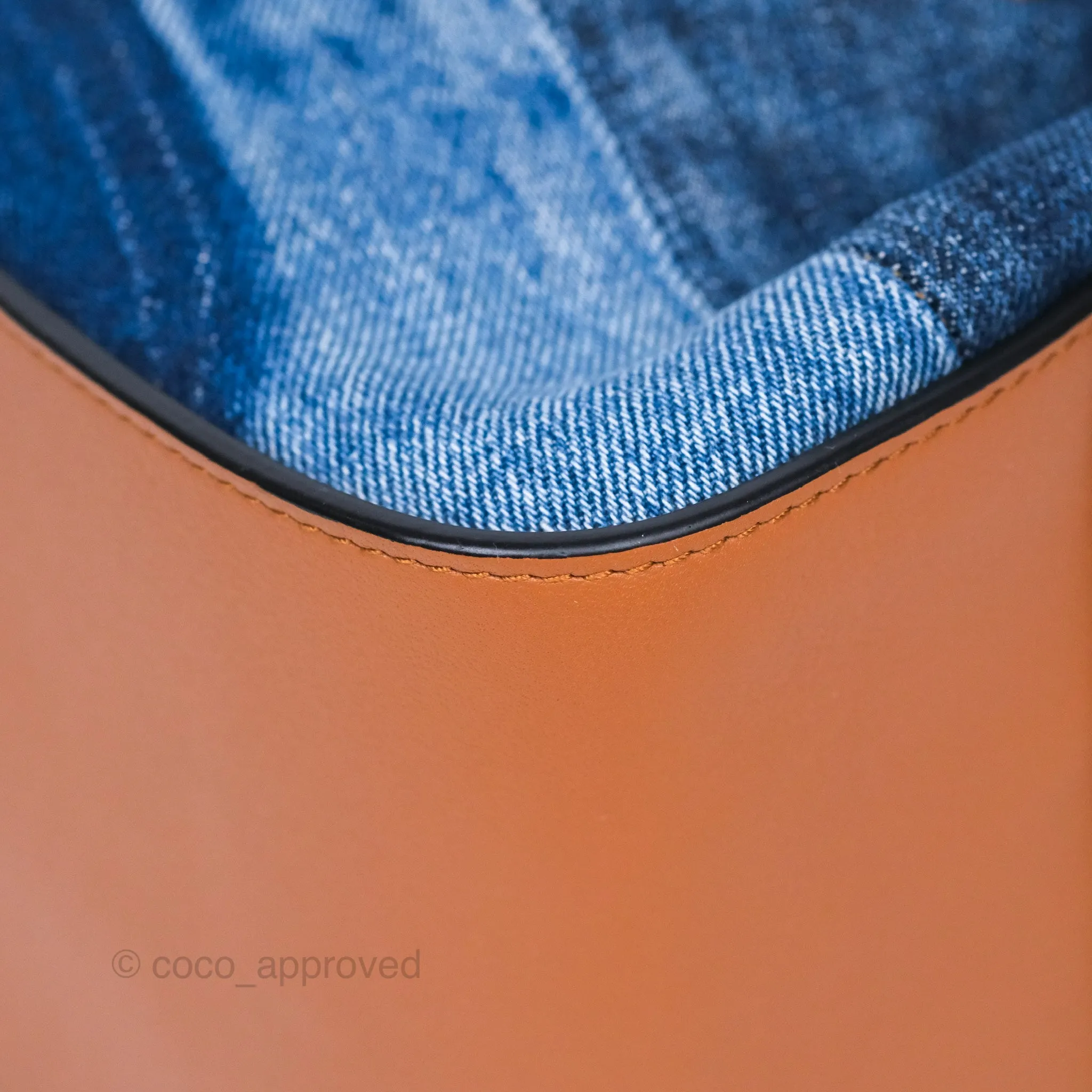 Loewe Small Hammock Shoulder Bag Denim Tan