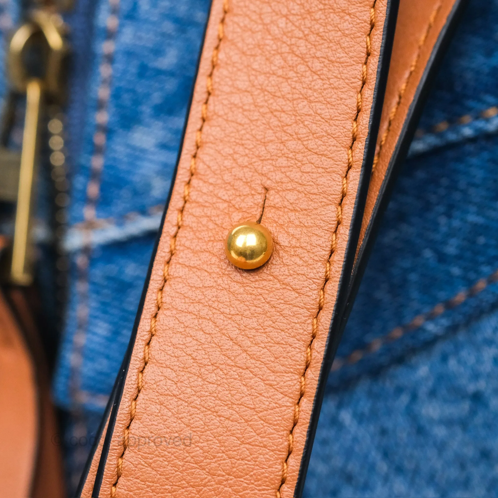 Loewe Small Hammock Shoulder Bag Denim Tan