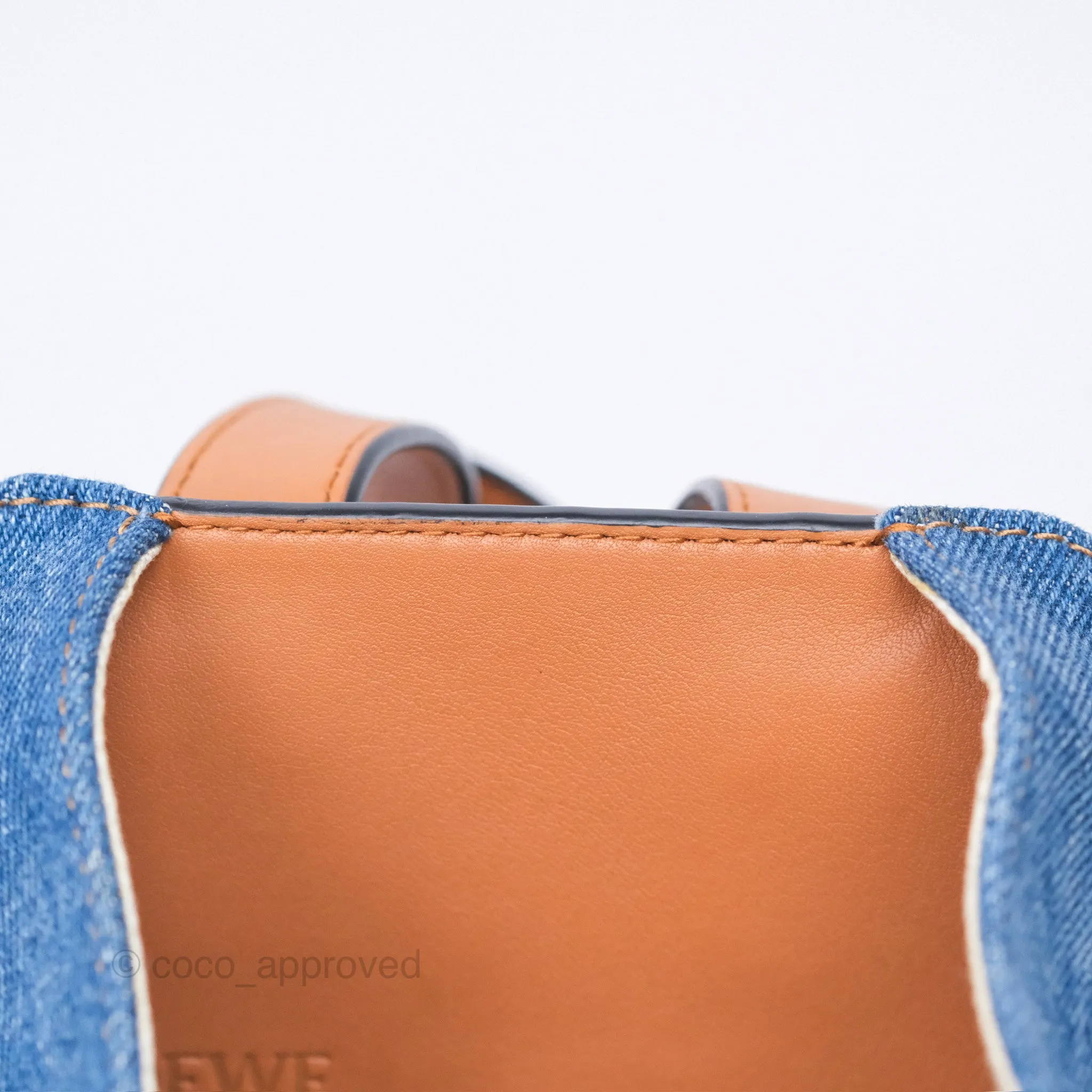 Loewe Small Hammock Shoulder Bag Denim Tan