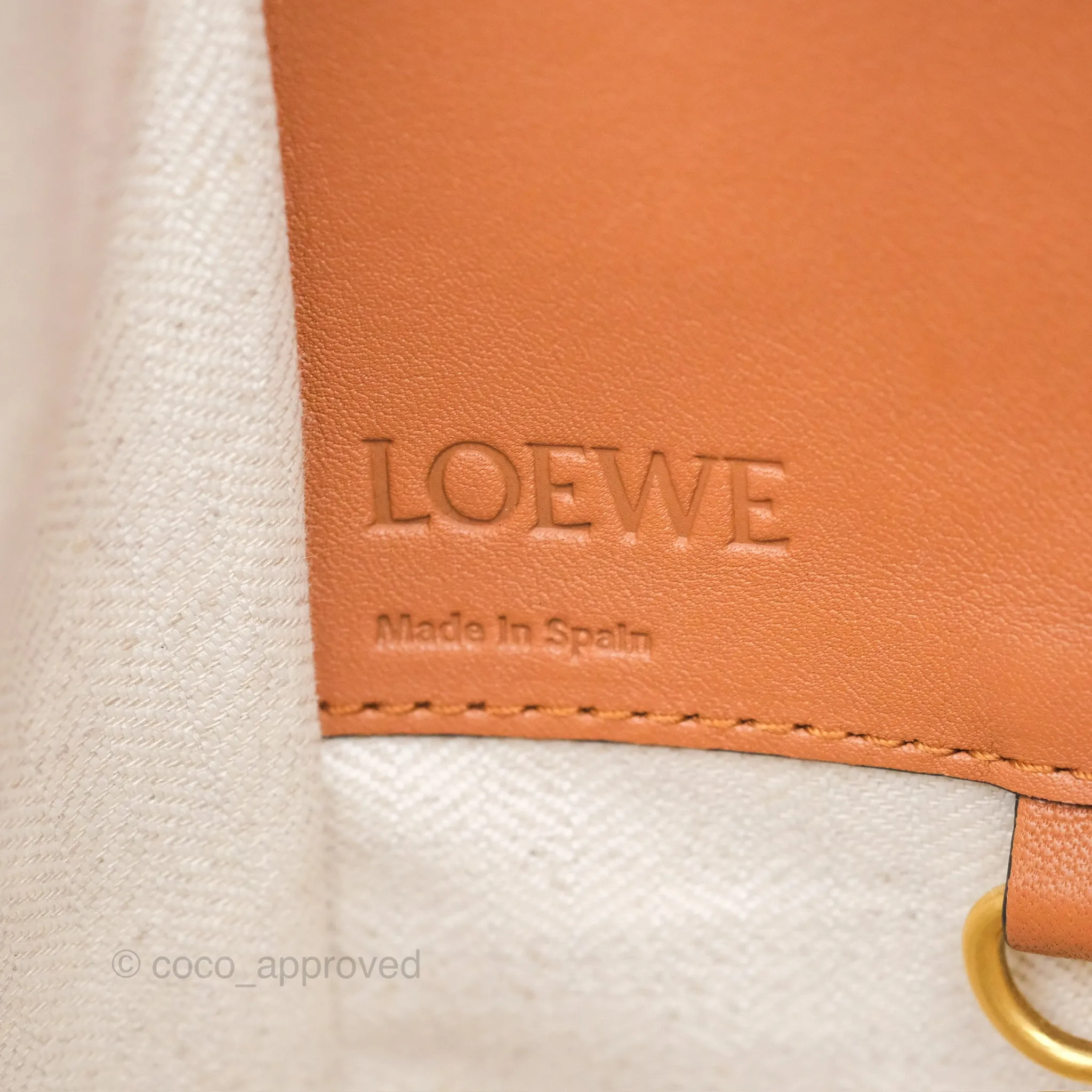 Loewe Small Hammock Shoulder Bag Denim Tan