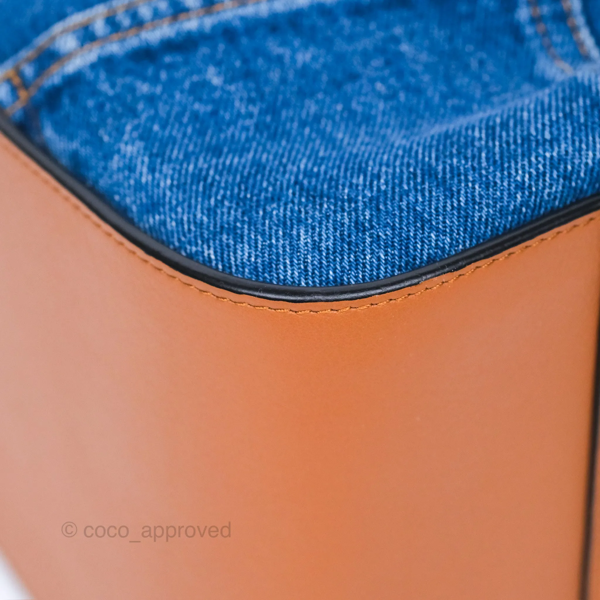 Loewe Small Hammock Shoulder Bag Denim Tan